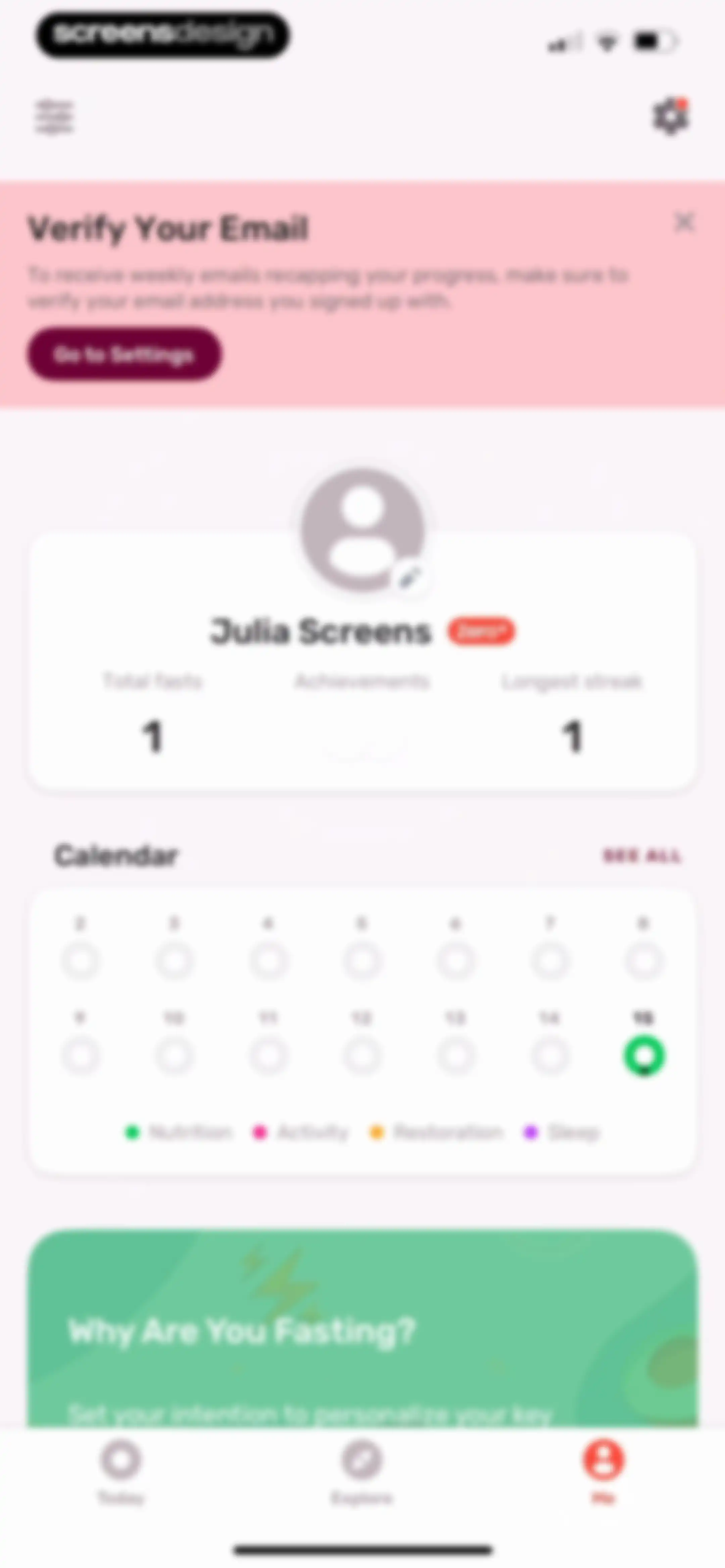 Zero: Fasting & Food Tracker screen 103