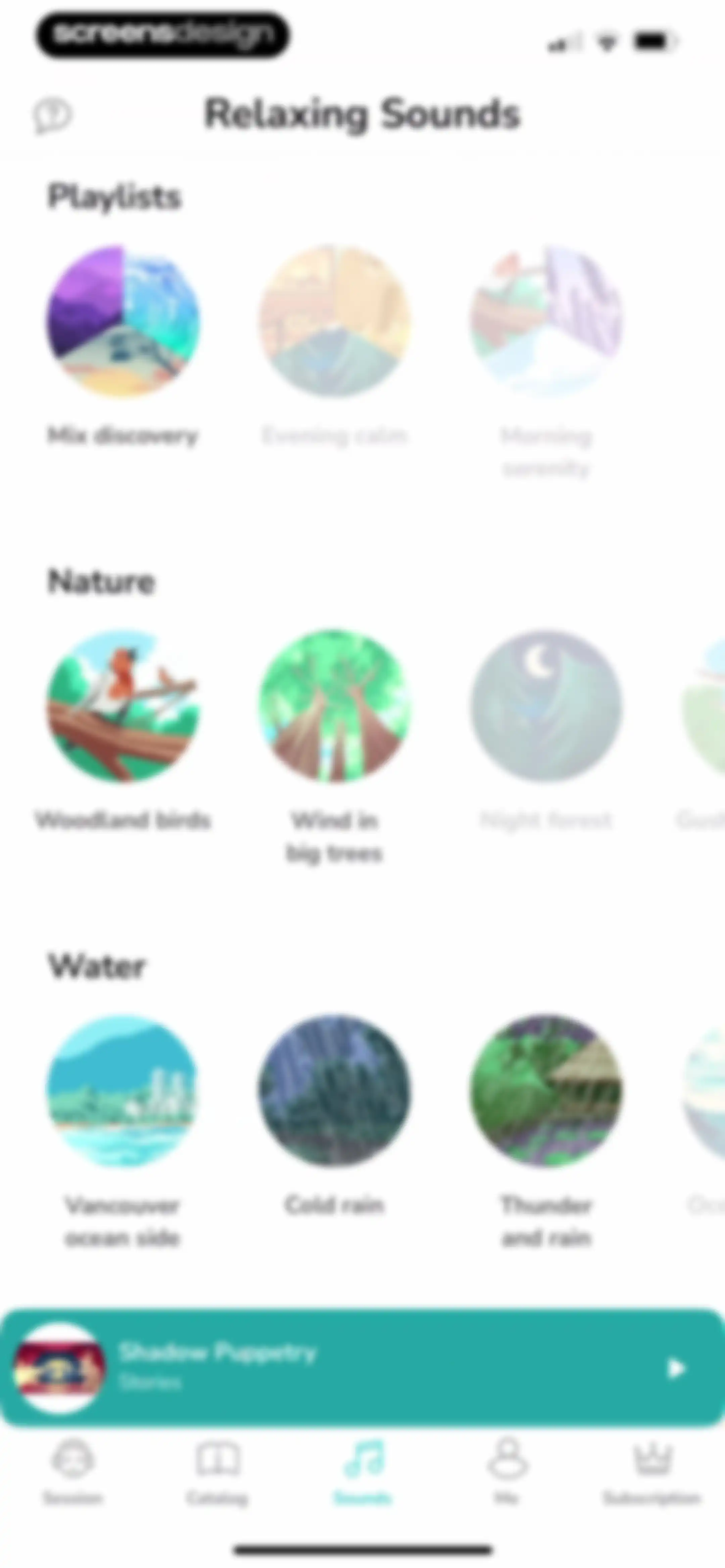 Petit BamBou: Mindfulness screen 100