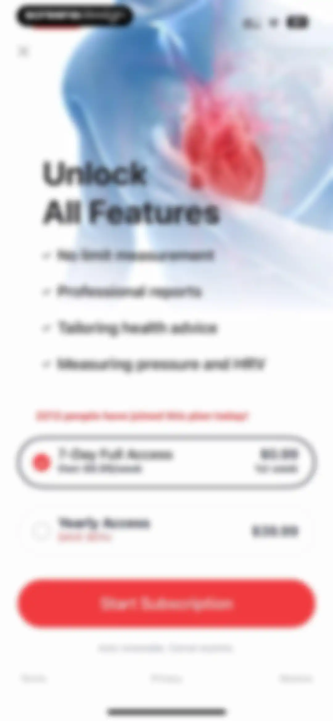 iHeart-Pulse Rate Monitor App. screen 65