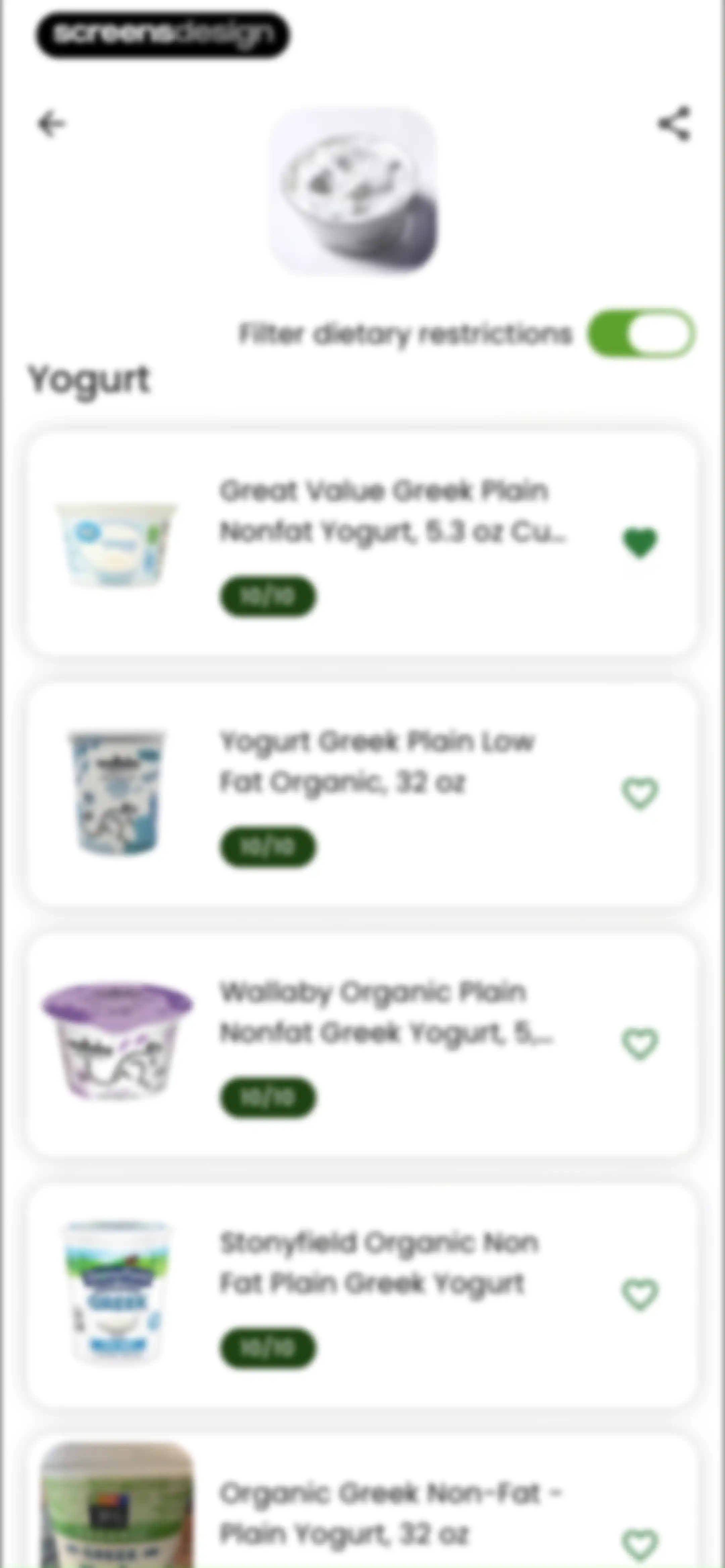 Diabetes food tracker - Gococo screen 144