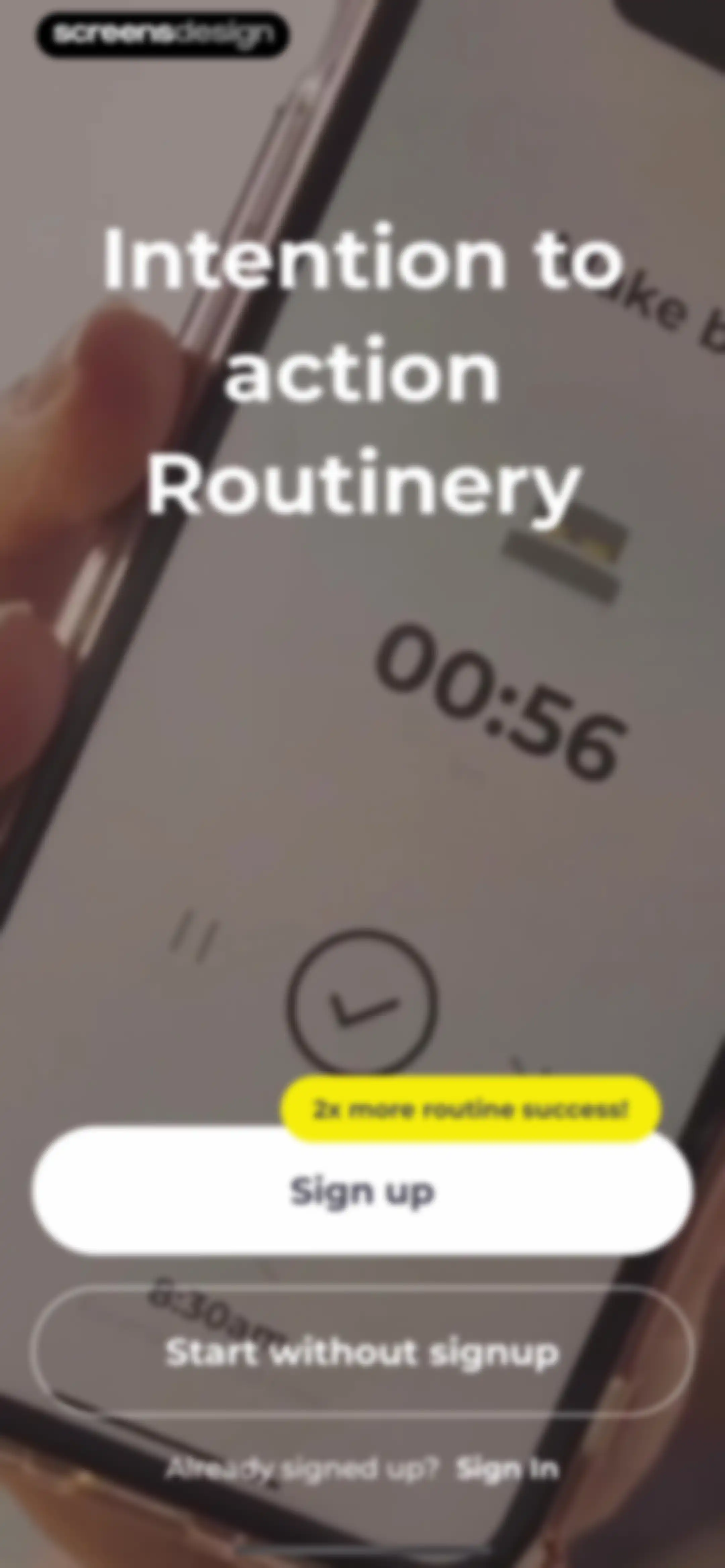 Routine Planner, Habit Tracker screen 2