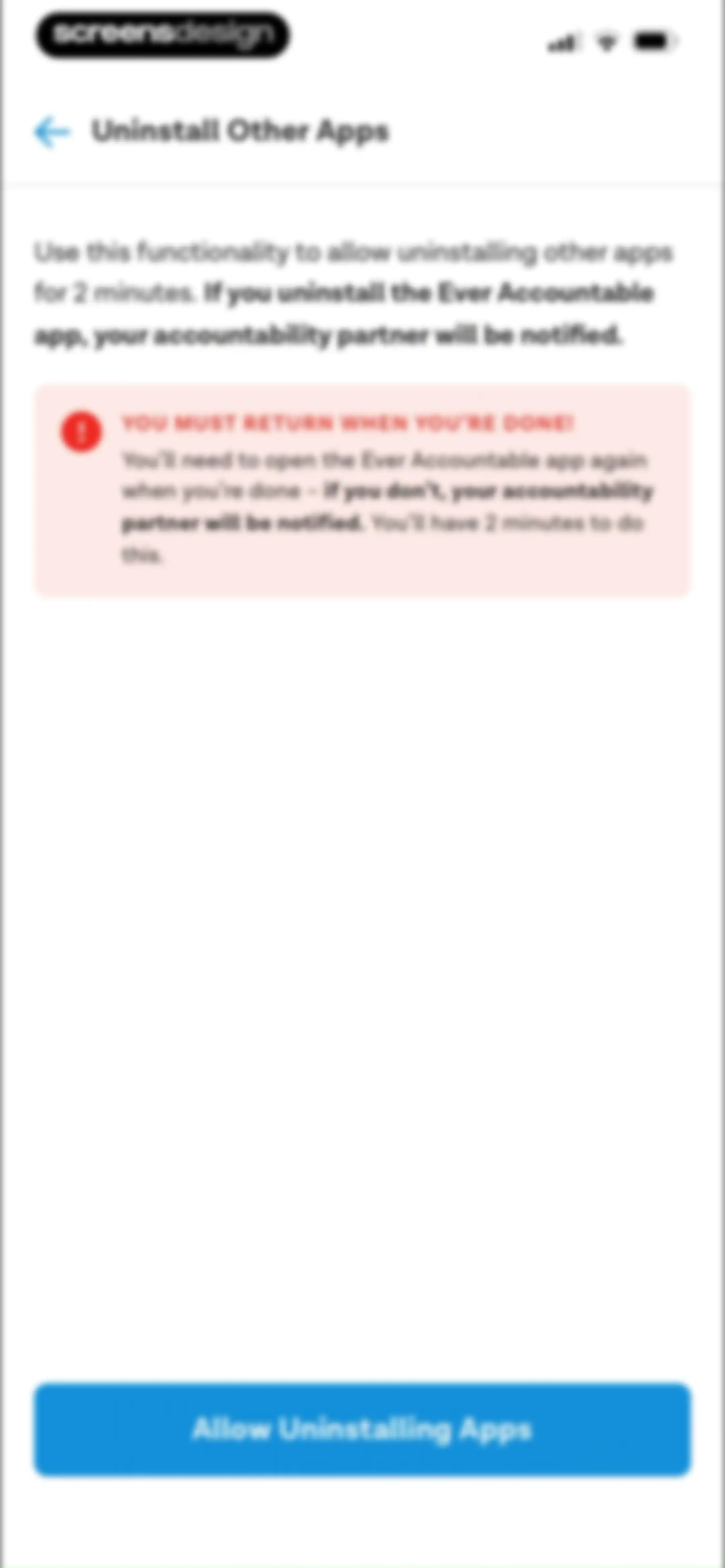 Ever Accountable - Full Safety screen 64