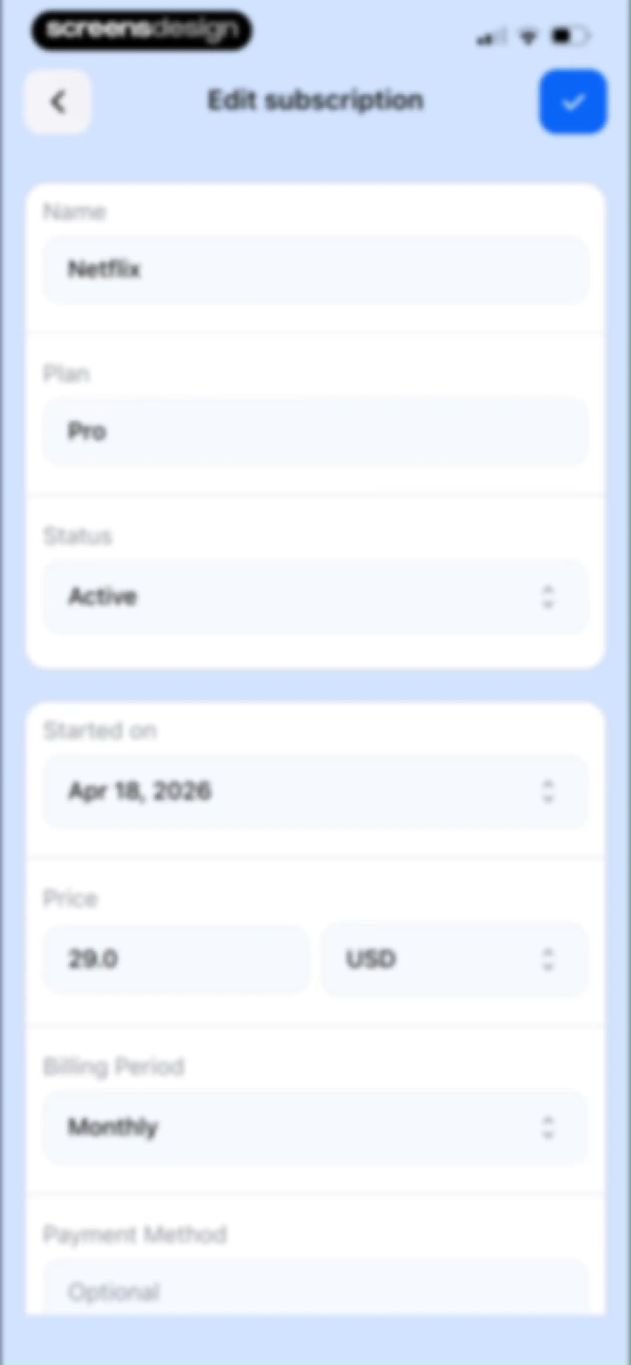 Feenko: Cancel Subscription screen 52
