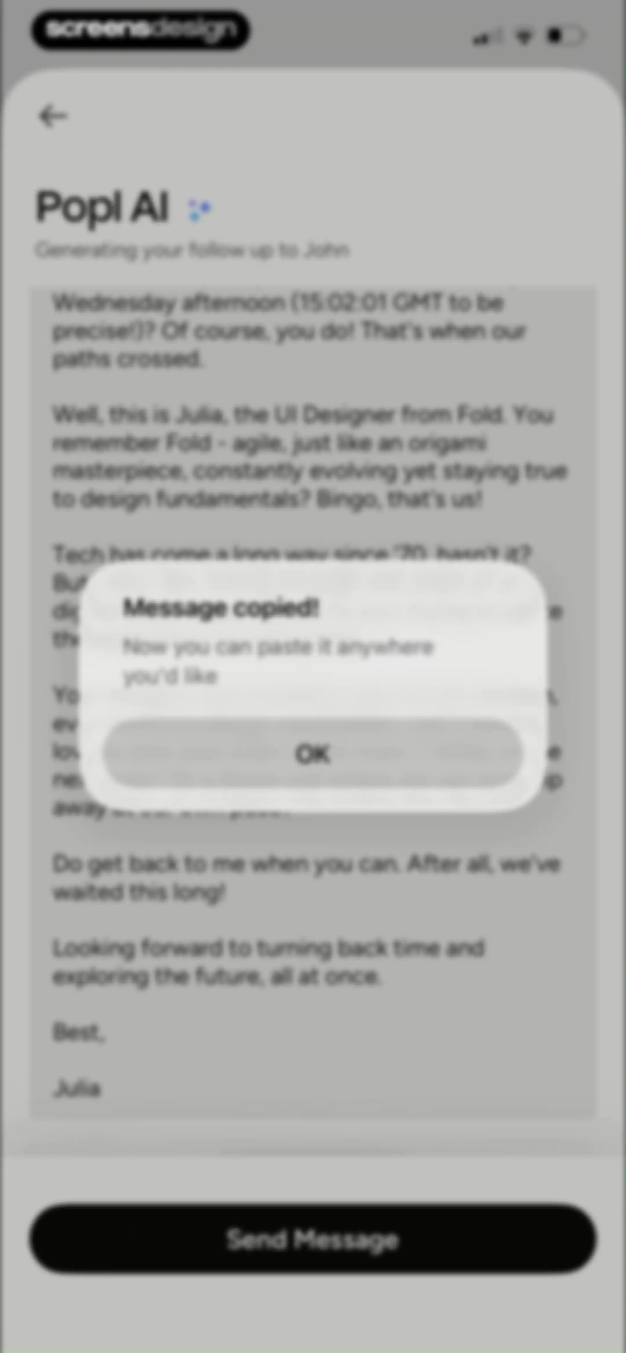 Popl: AI Lead Capture screen 83