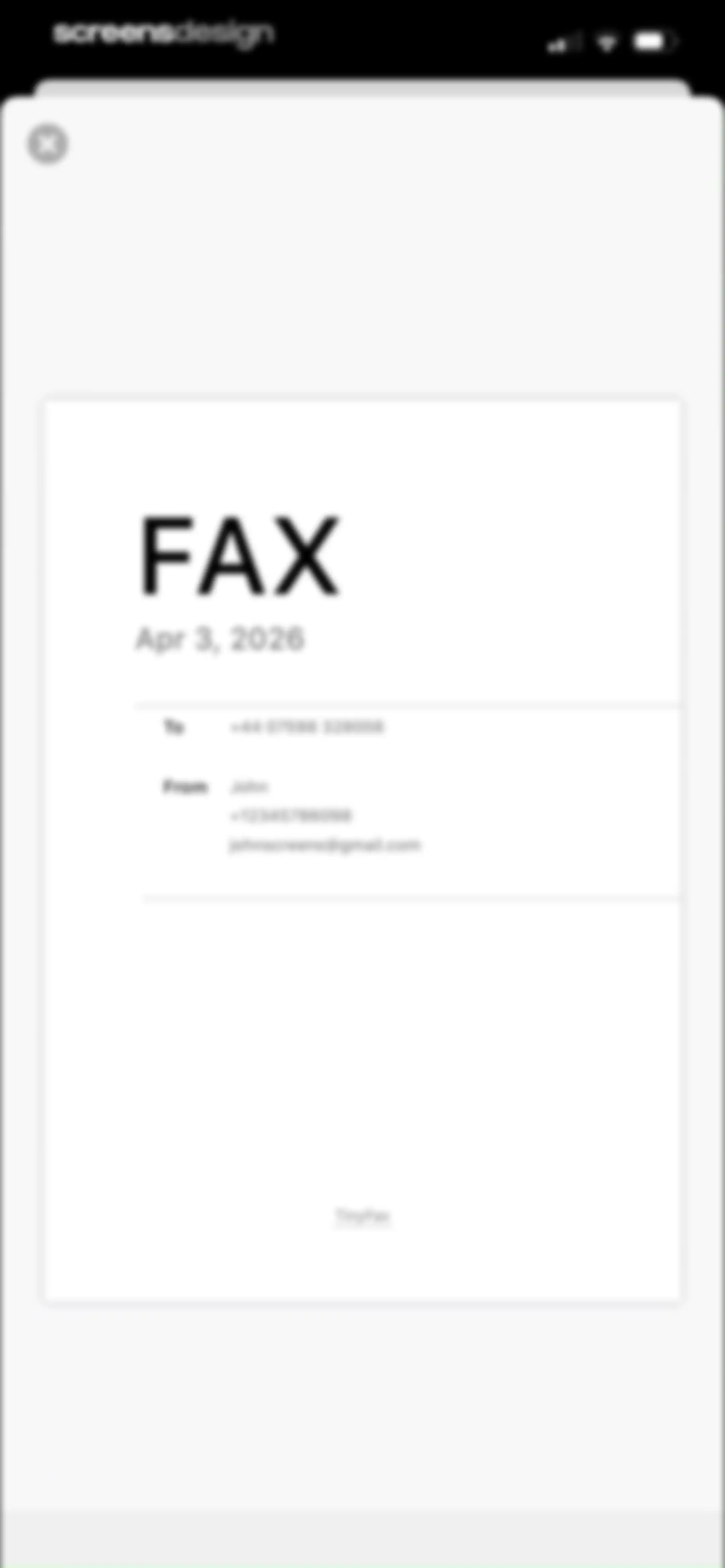 Tiny Fax: Send Fax From iPhone screen 18