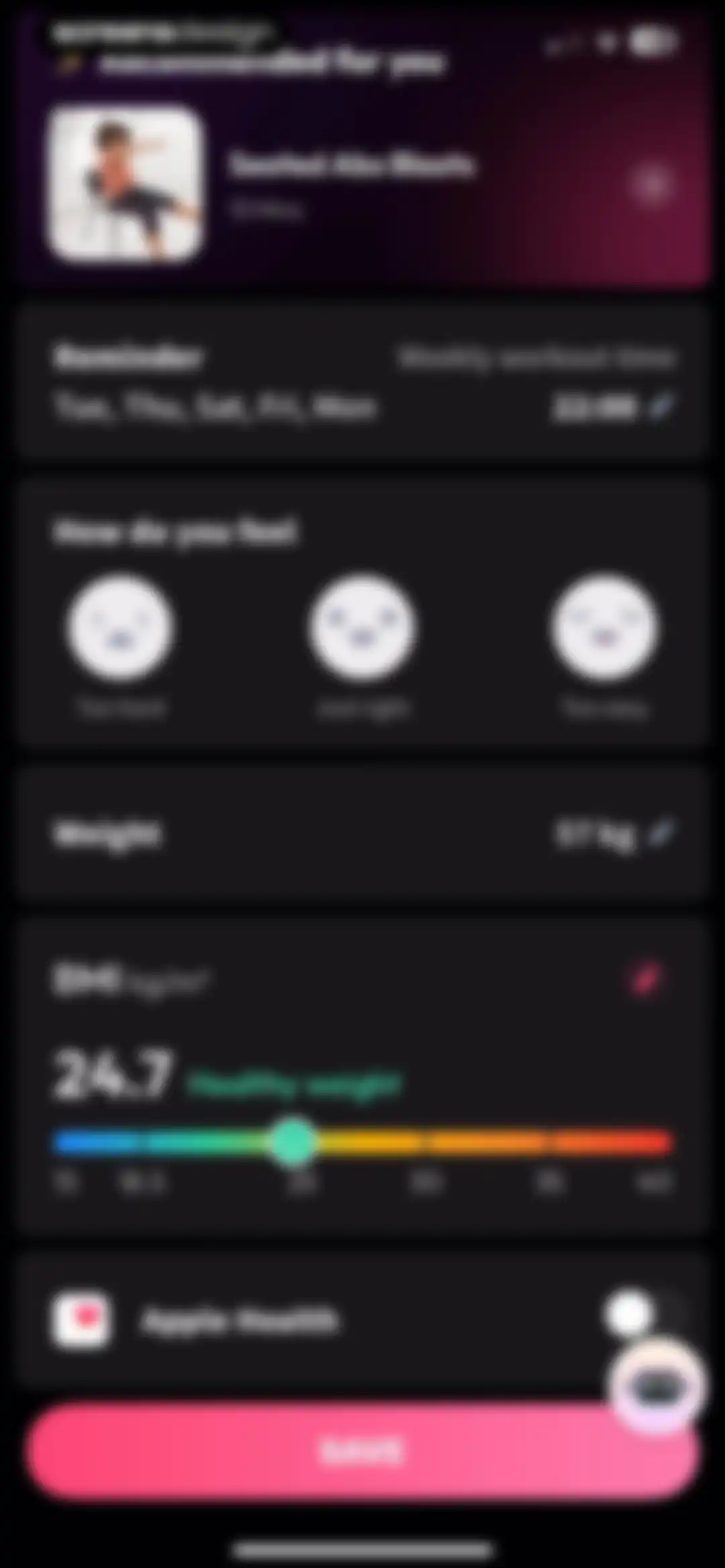 Workout for Women: Fit at Home screen 108