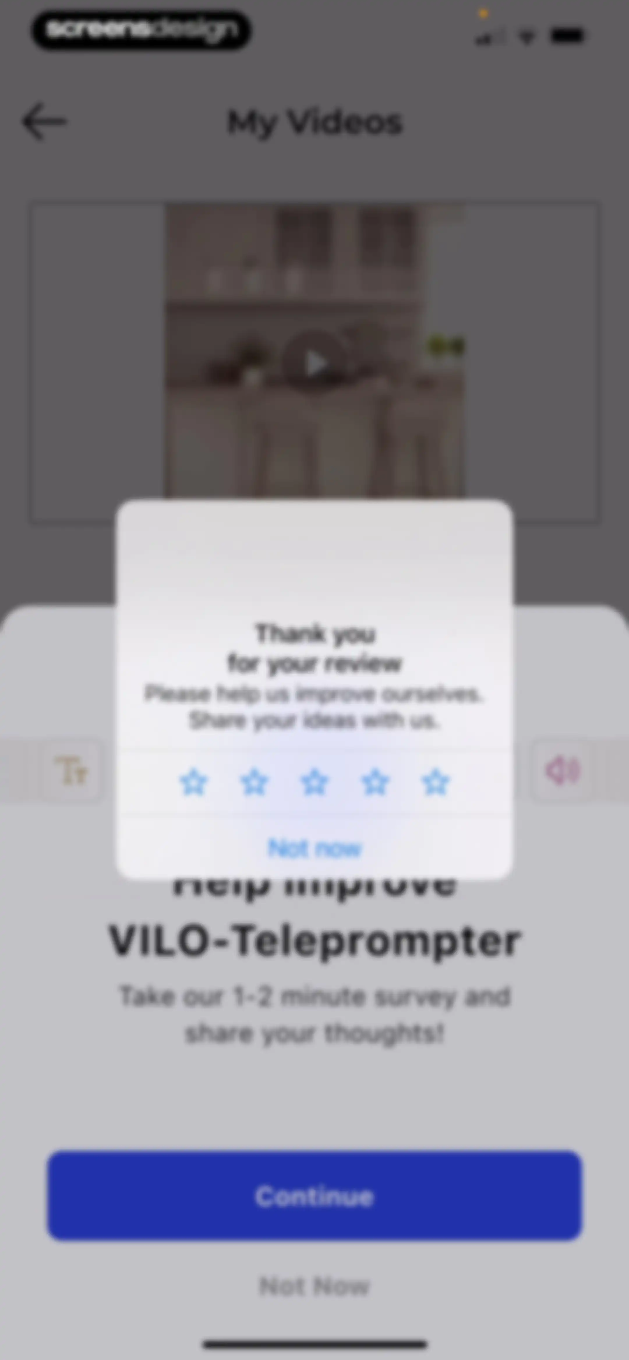 Teleprompter - VILO screen 75