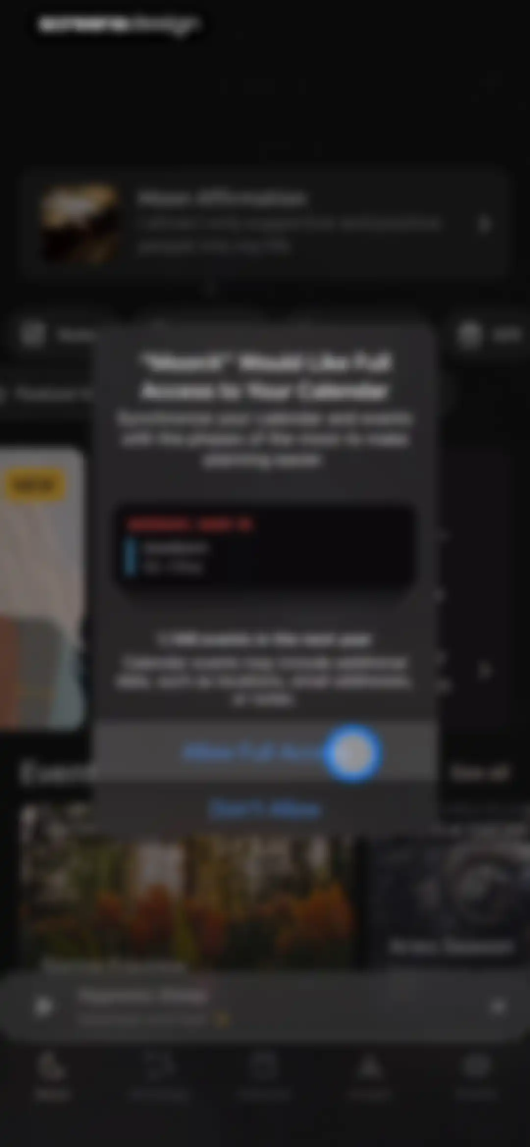 Moon Calendar — MoonX screen 64