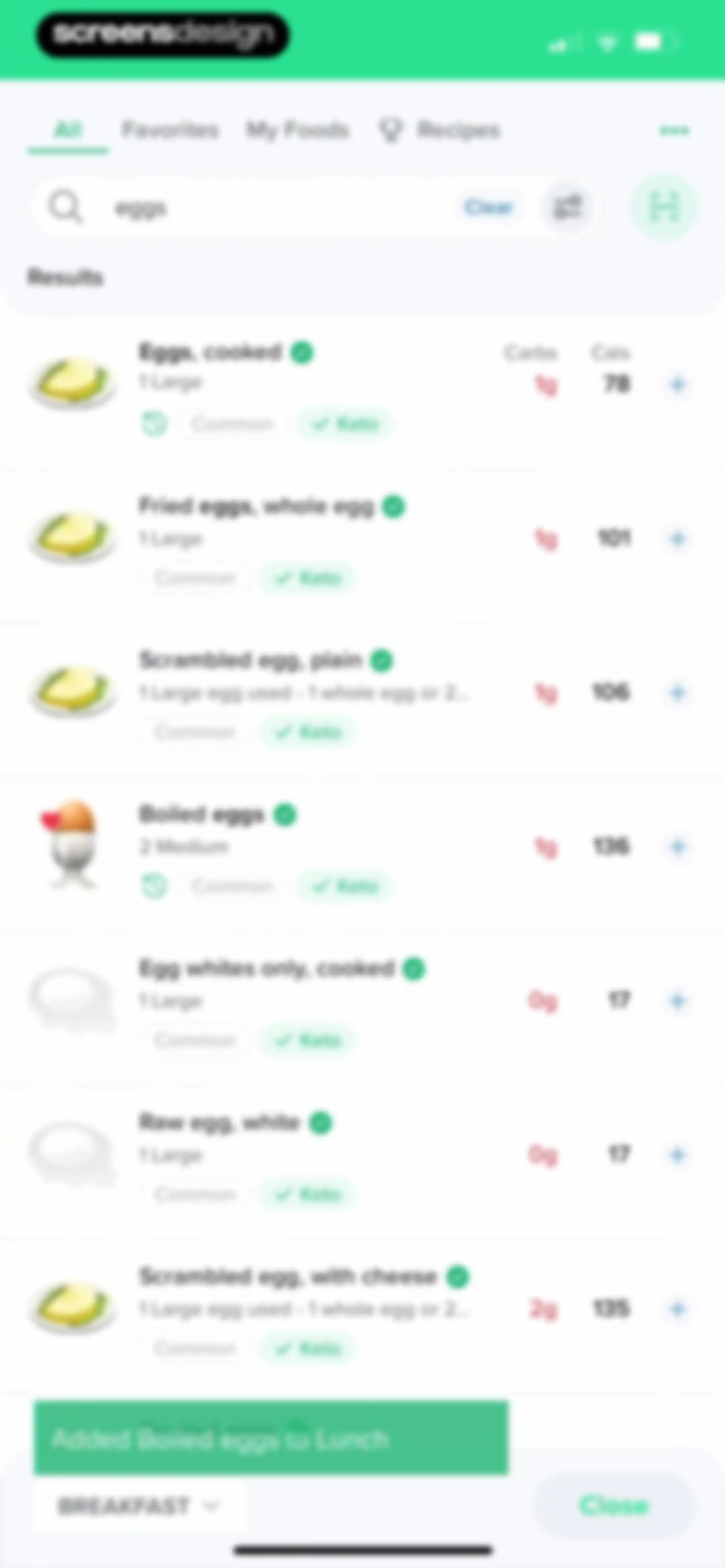Carb Manager: Keto & Macro Log screen 81