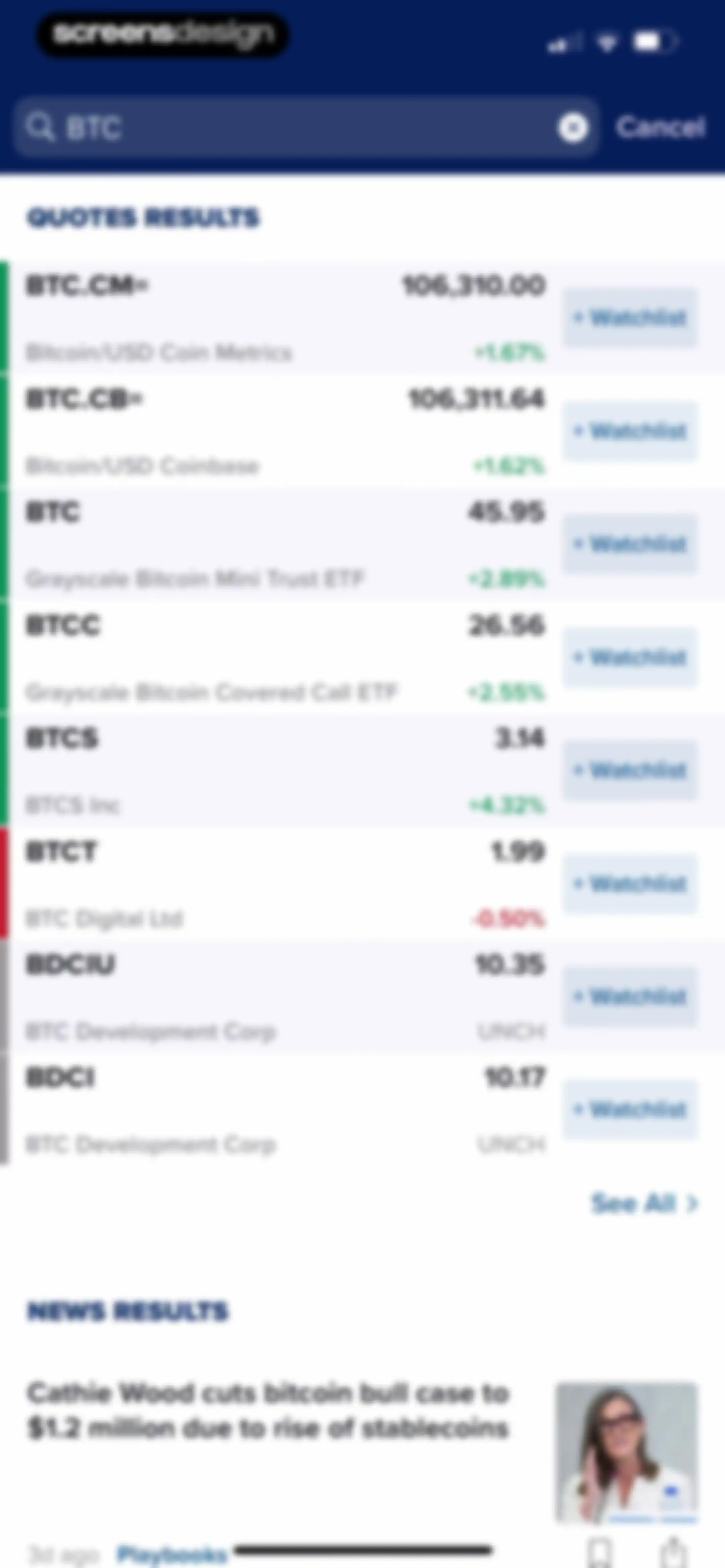 CNBC: Stock Market & Business screen 46