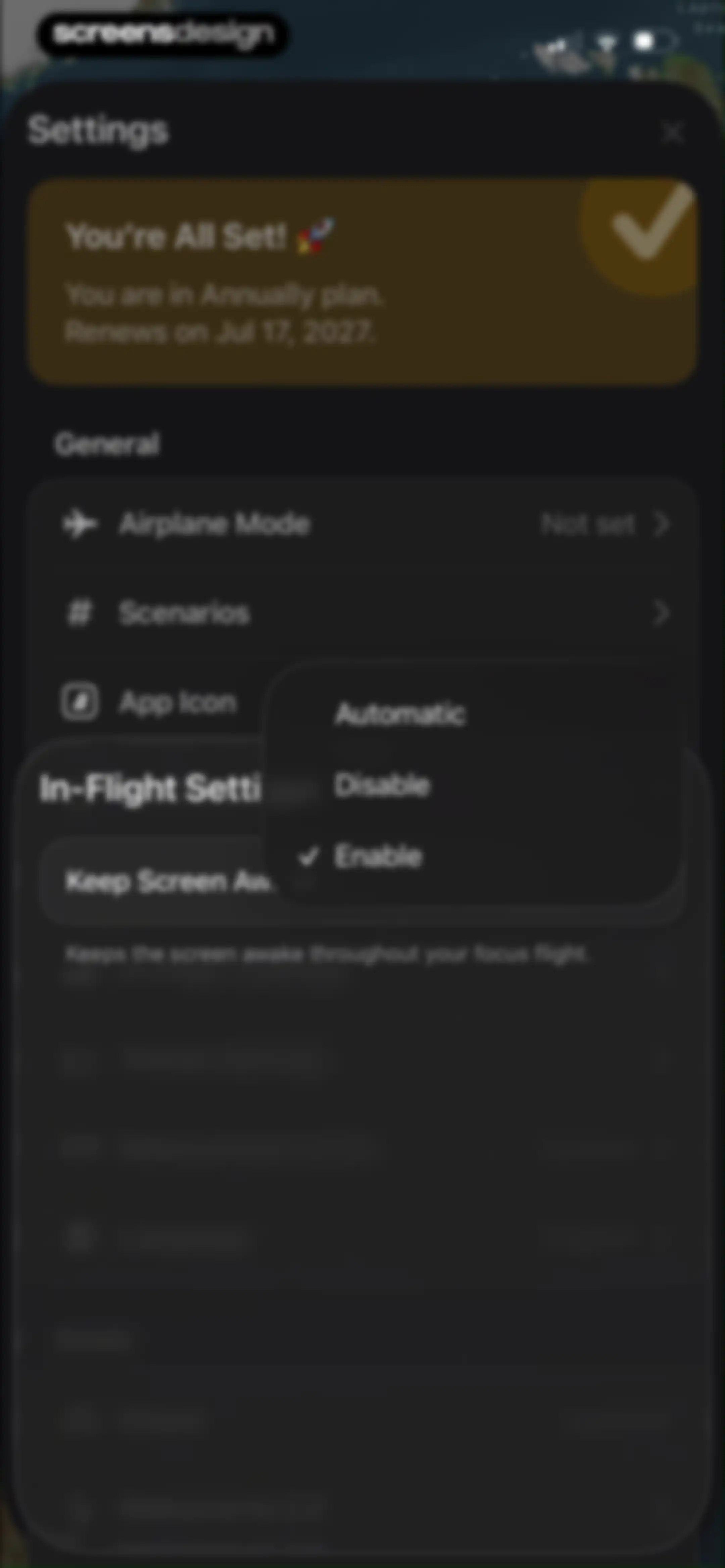 FocusFlight - Deepfocus Timer screen 123