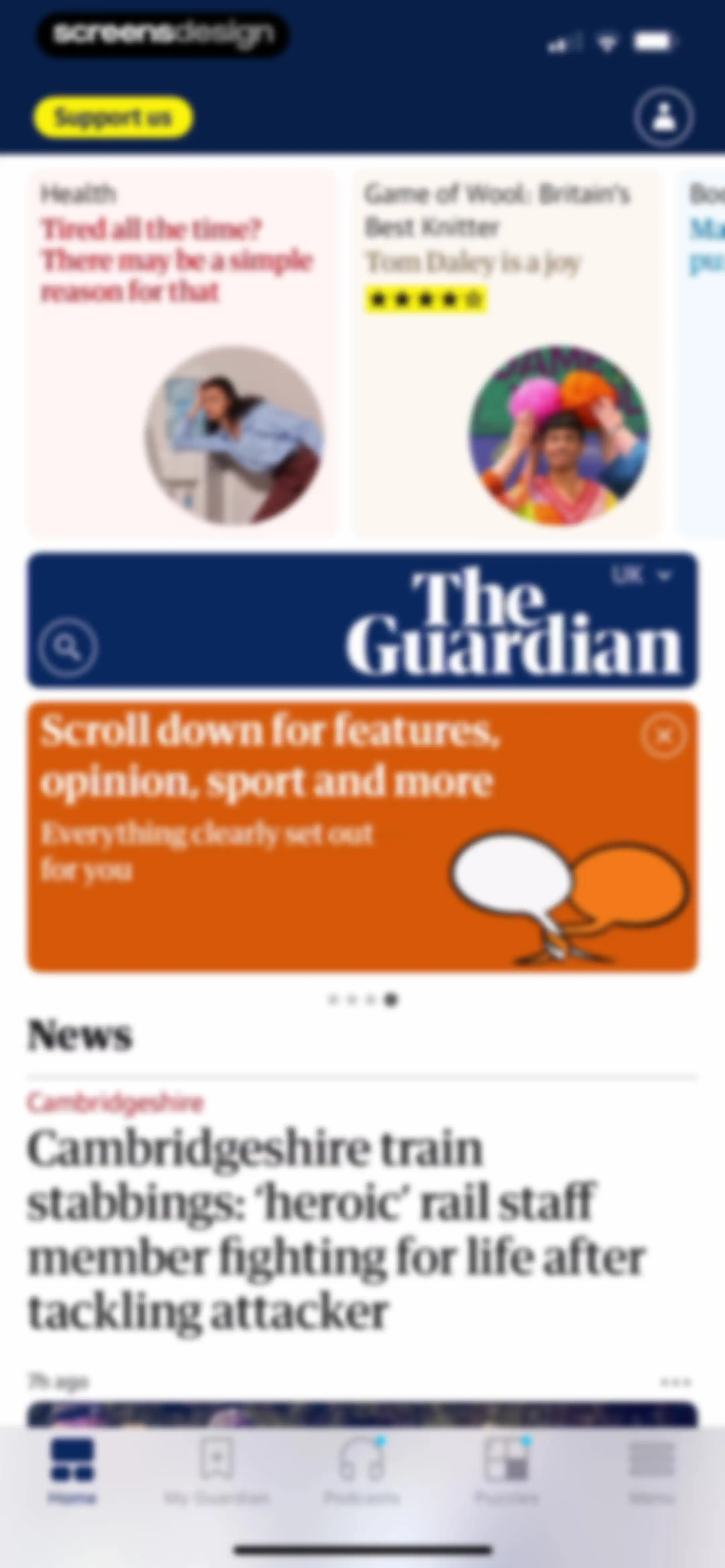 The Guardian - US & World News screen 32
