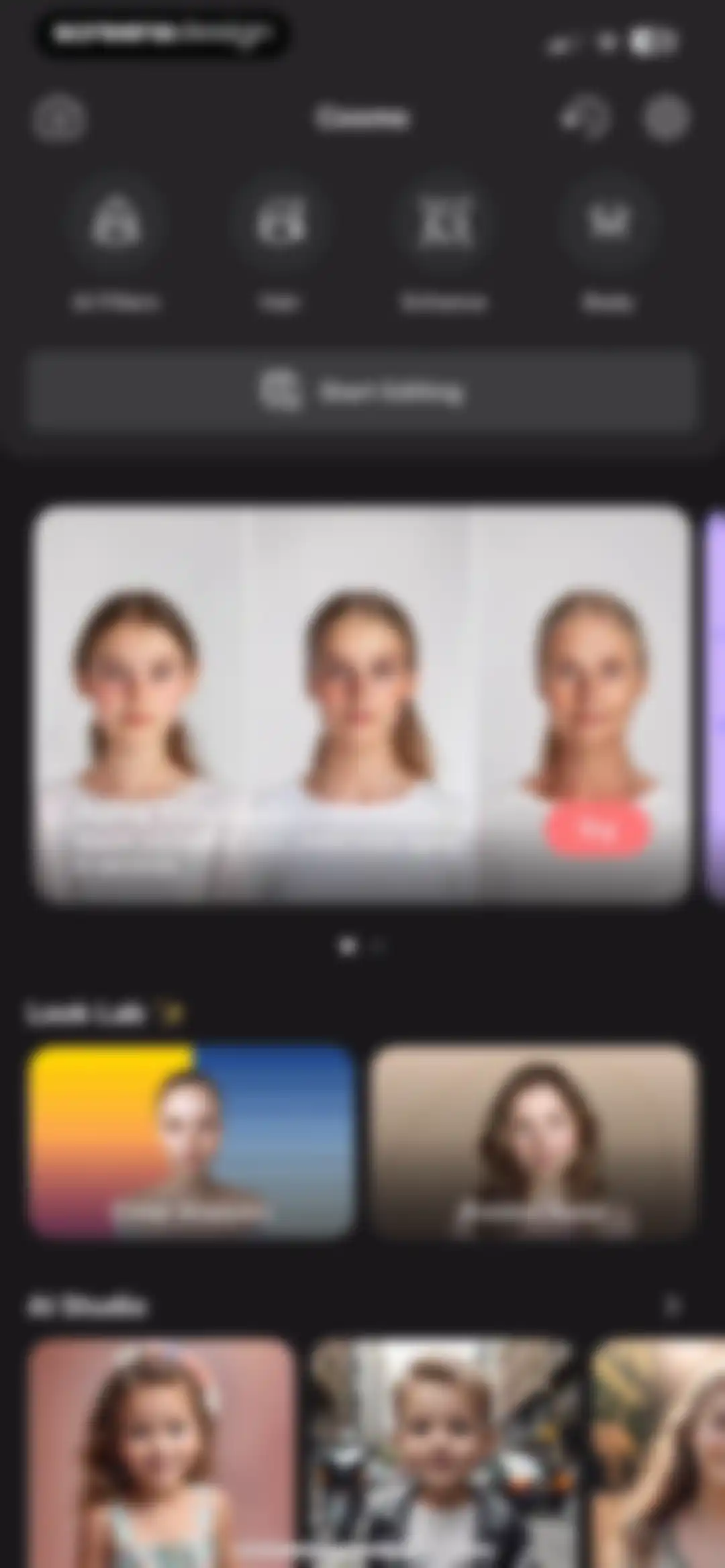 Cosmo: AI Editor, Hair Filters screen 51