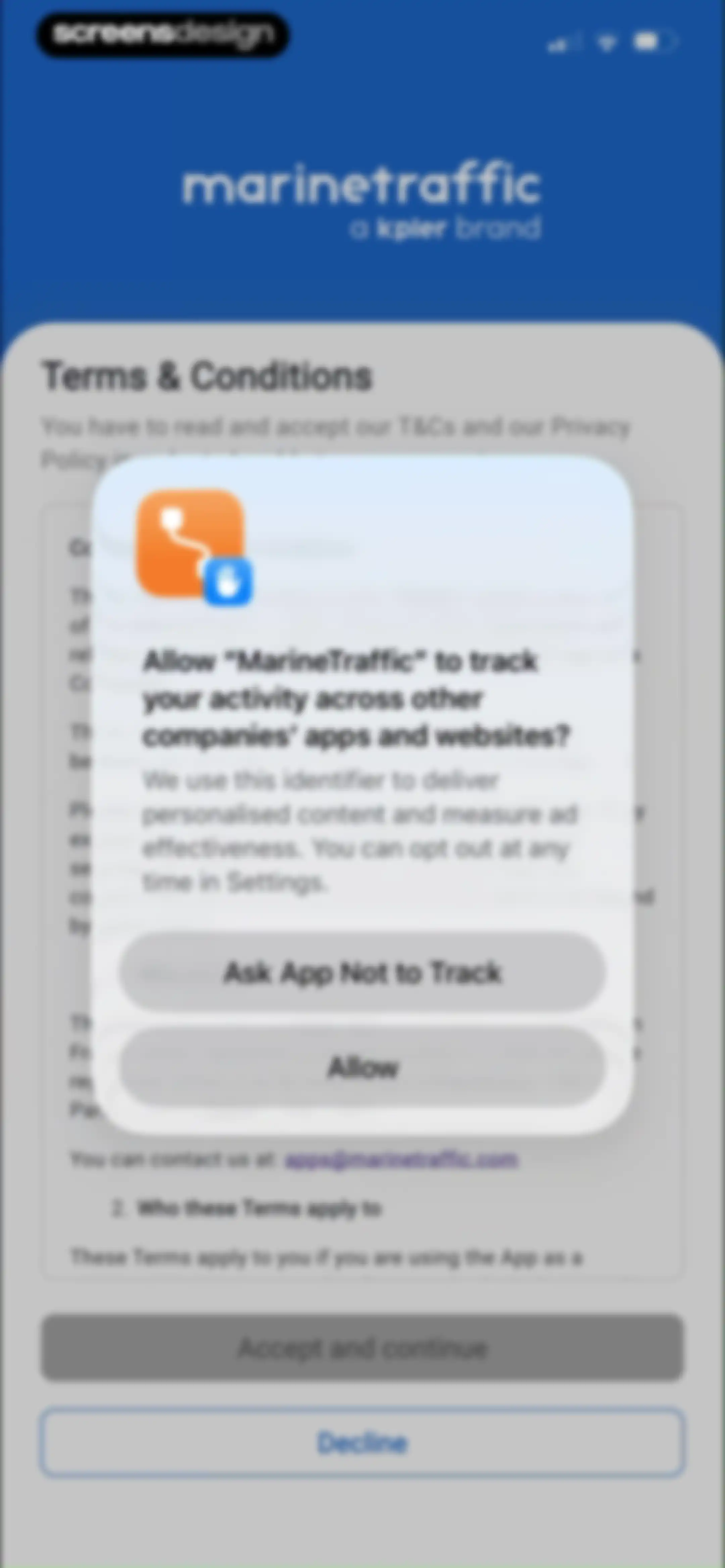 MarineTraffic - Ship Tracking screen 1