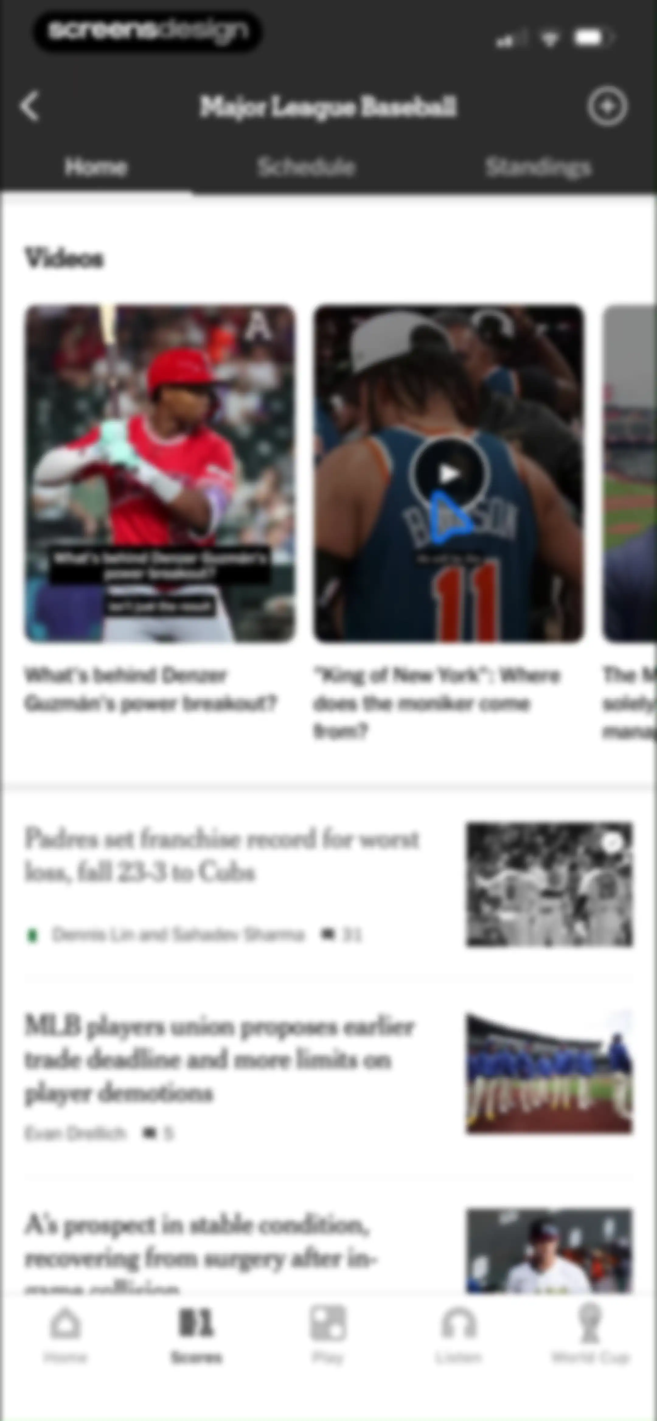 The Athletic: All Sports News screen 90