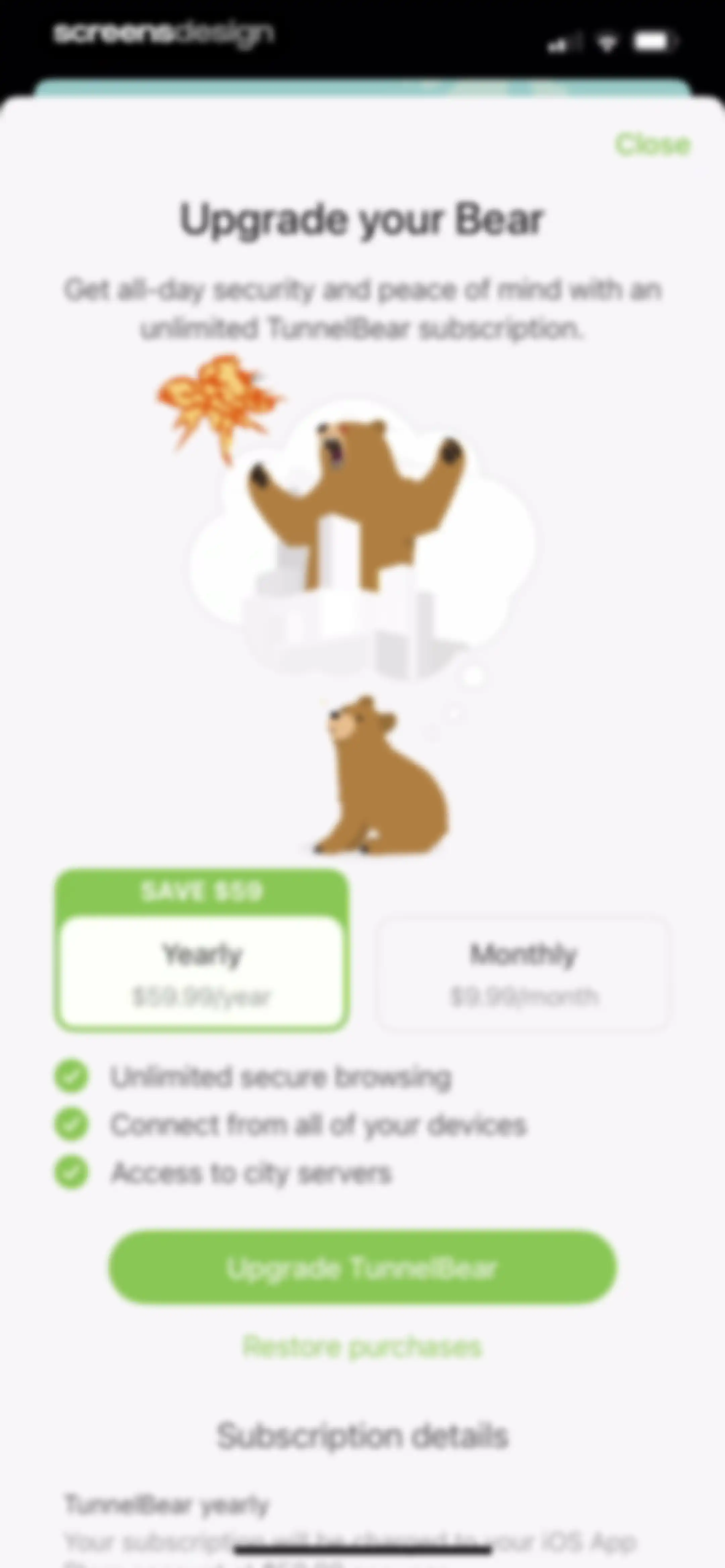 TunnelBear: Secure VPN & Wifi screen 22