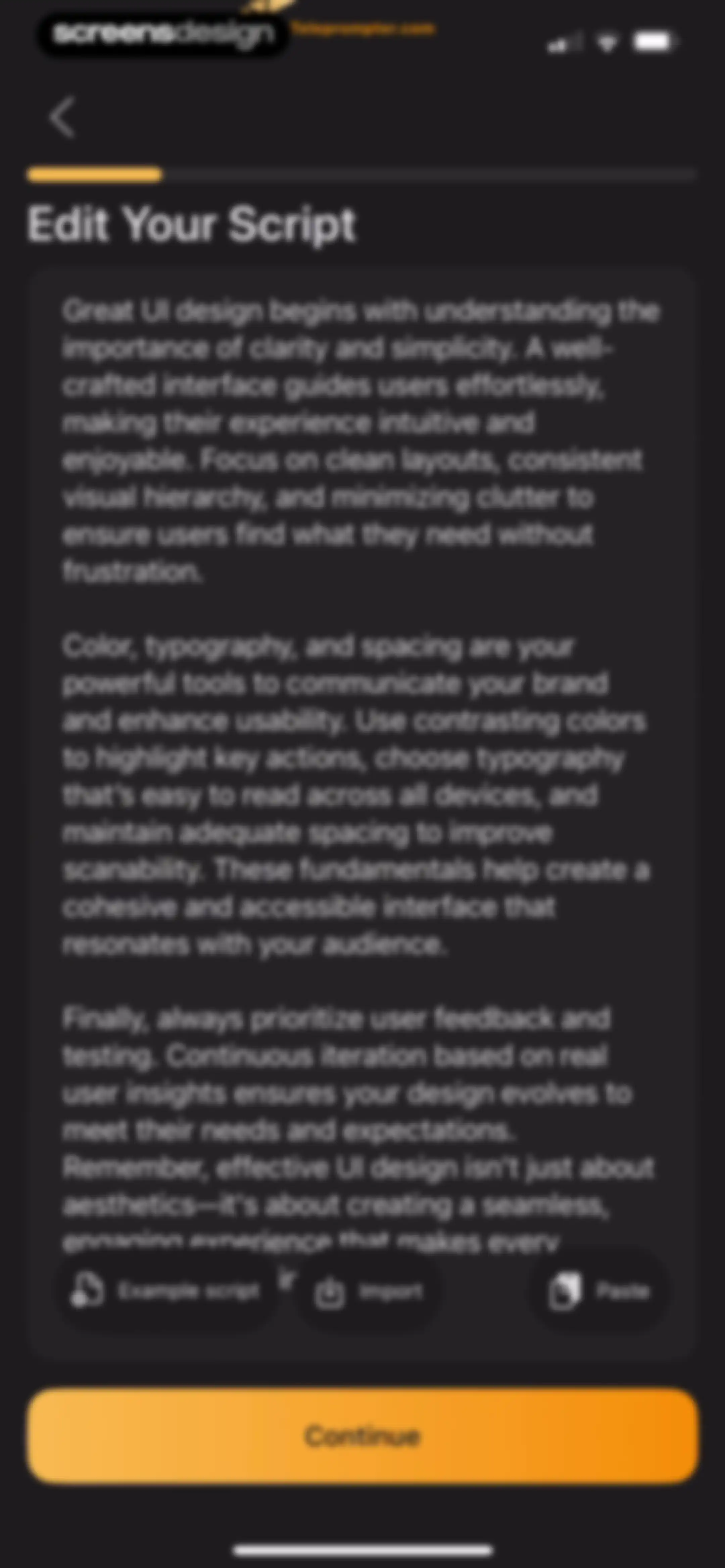 Teleprompter.com screen 5