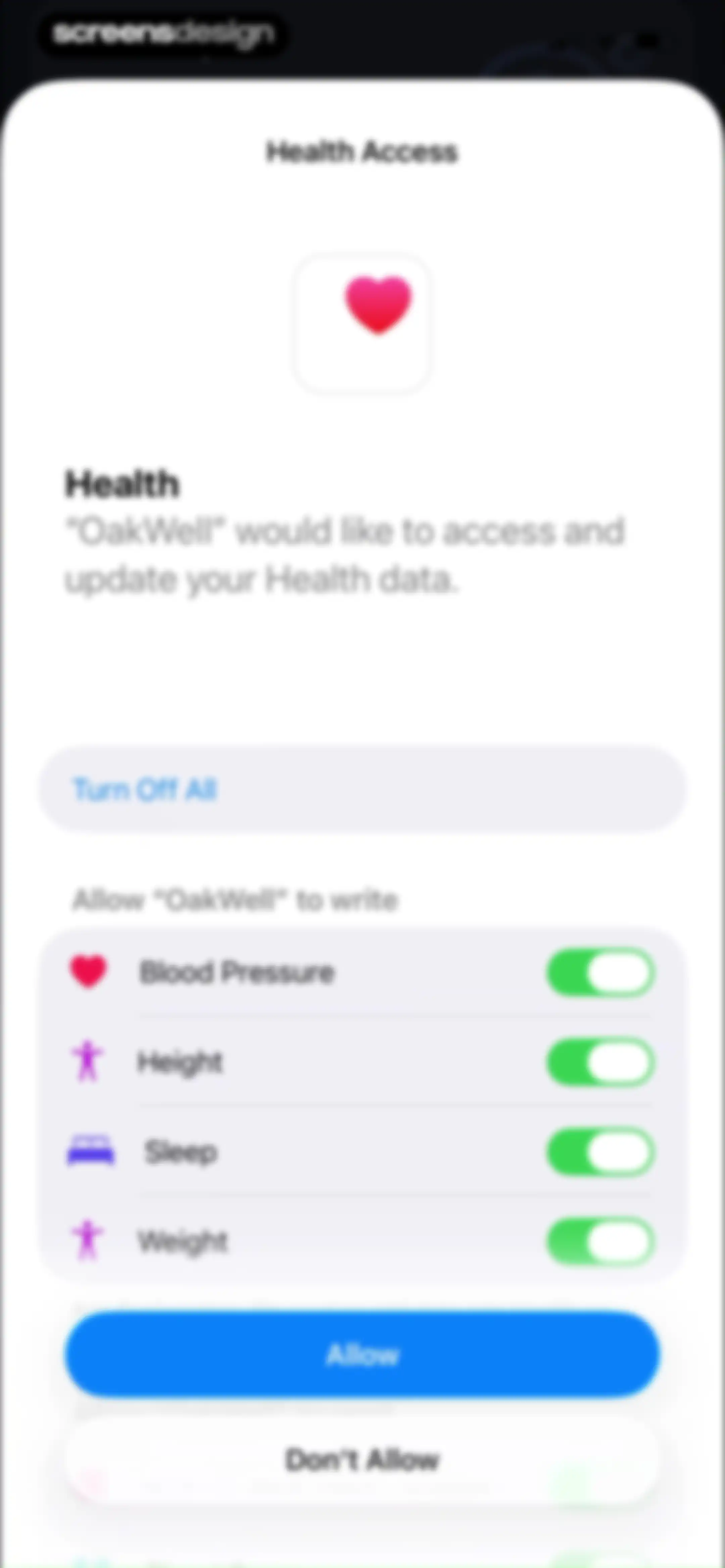 OakWell: Health Guard screen 34