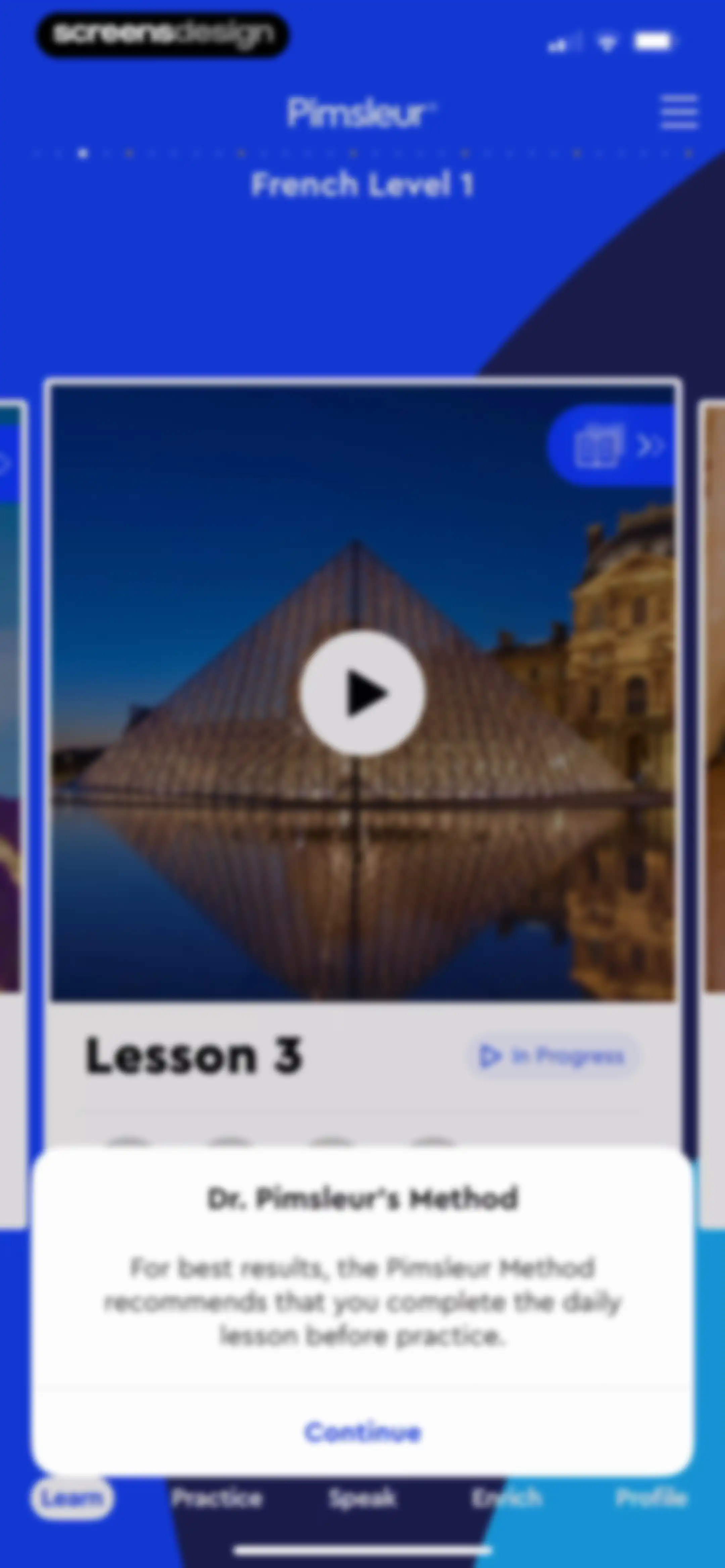 Pimsleur | Language Learning screen 86