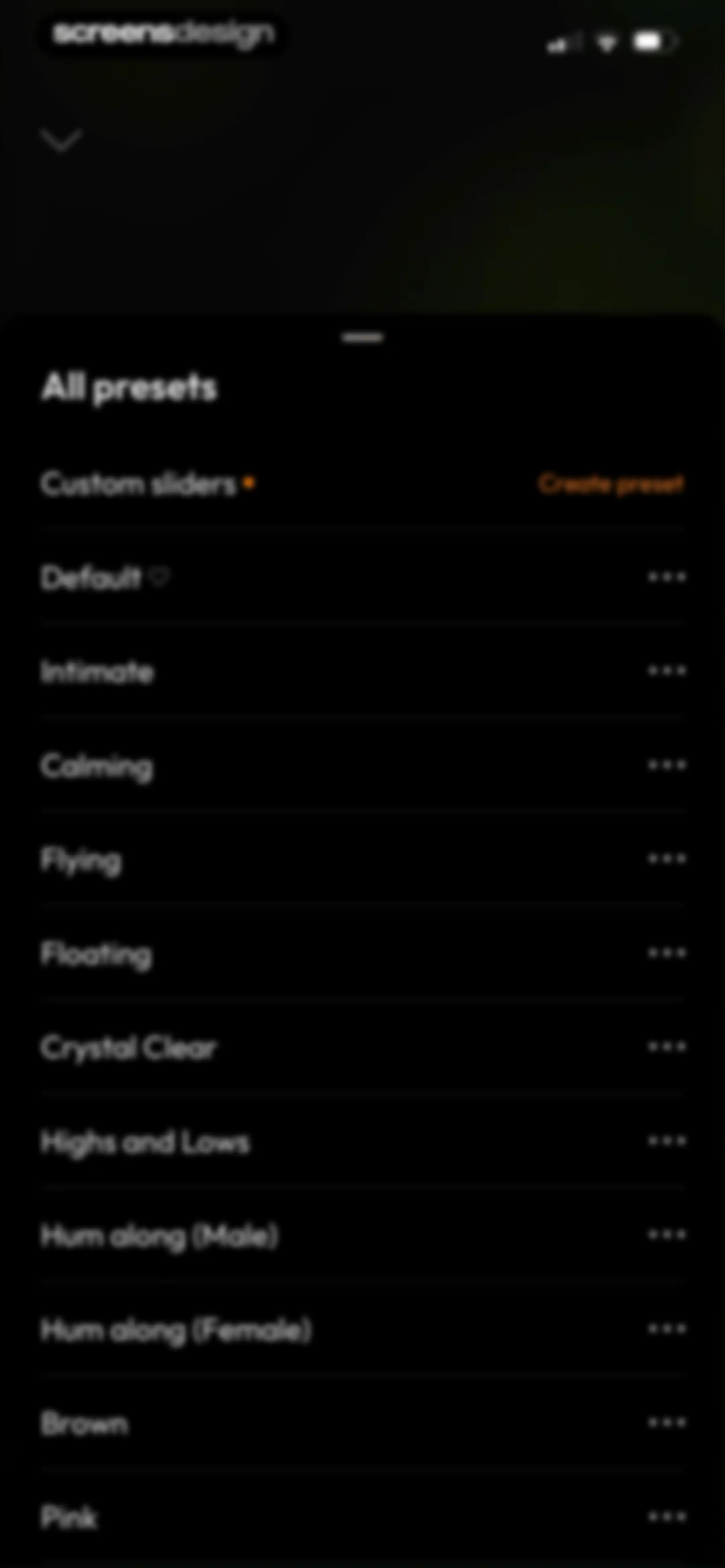 myNoise: Focus · Relax · Sleep screen 12