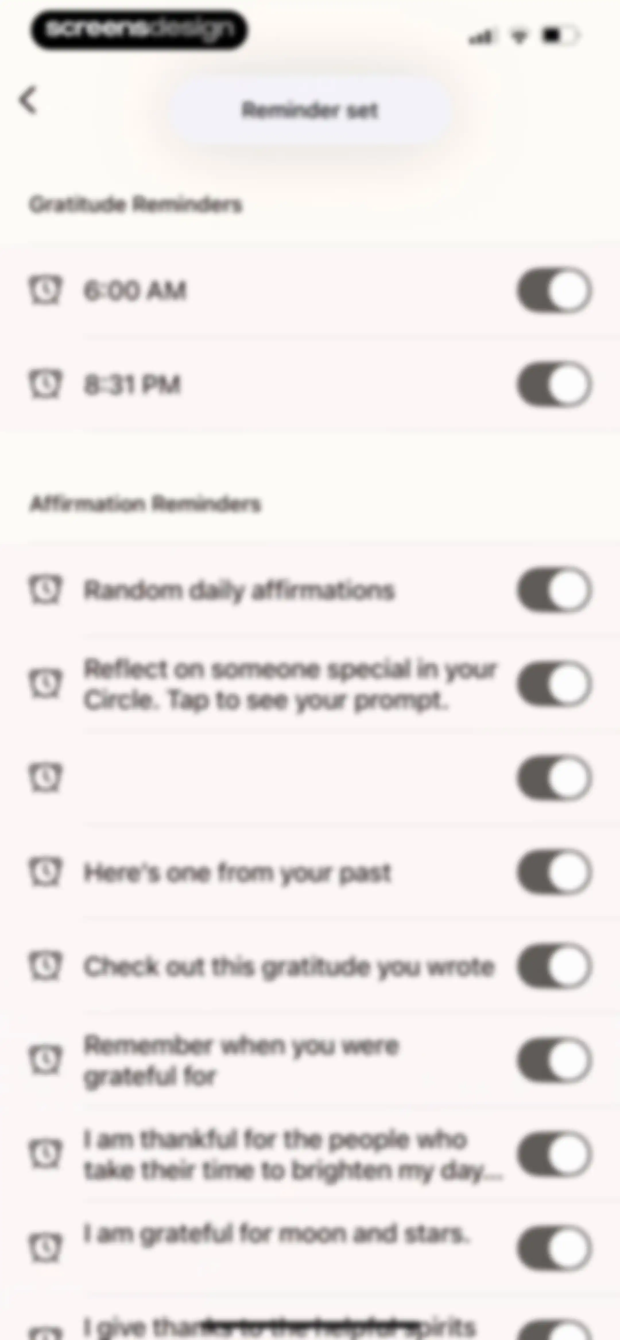 Gratitude Plus – Journal screen 102