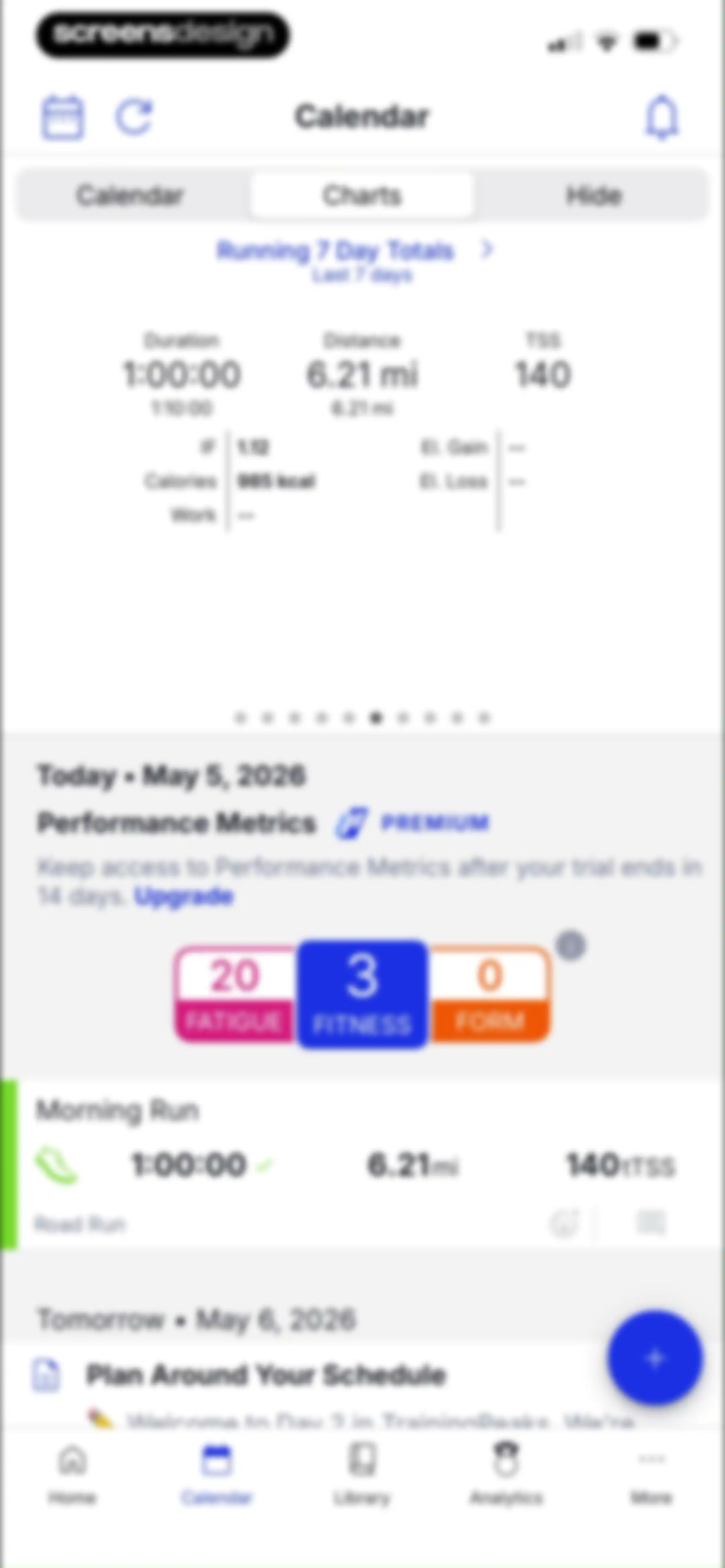 TrainingPeaks: Plan Train Lift screen 65