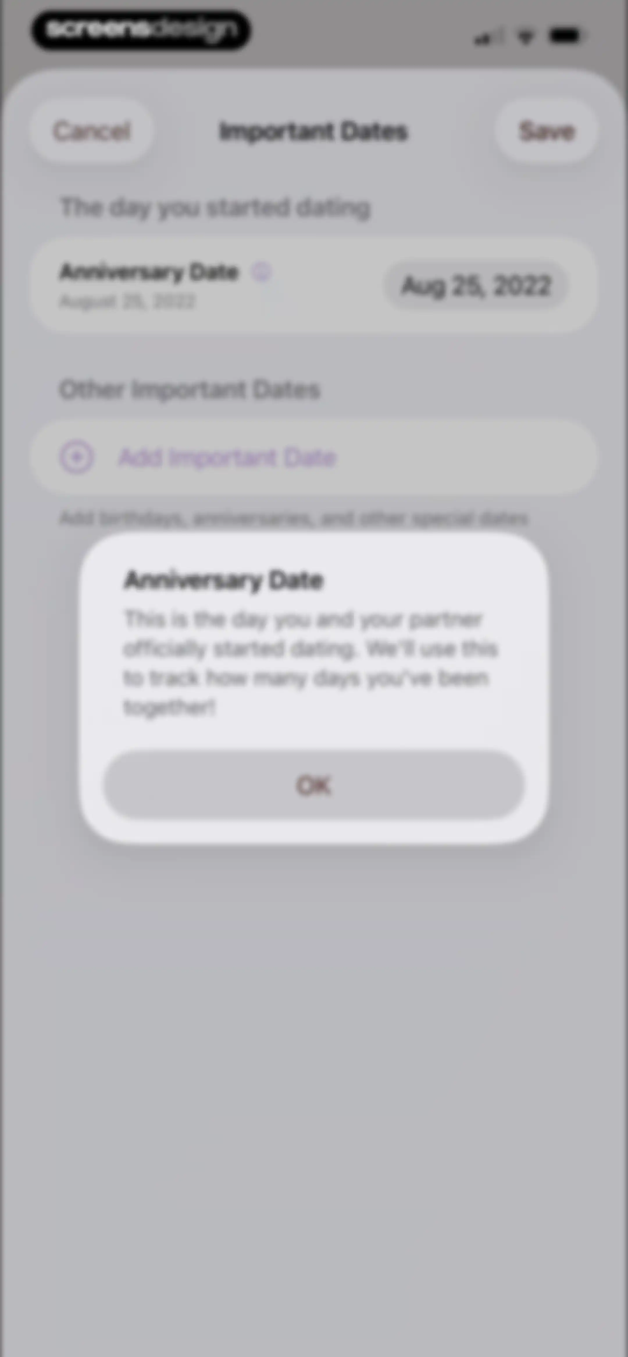lovelee couples: love note app screen 116