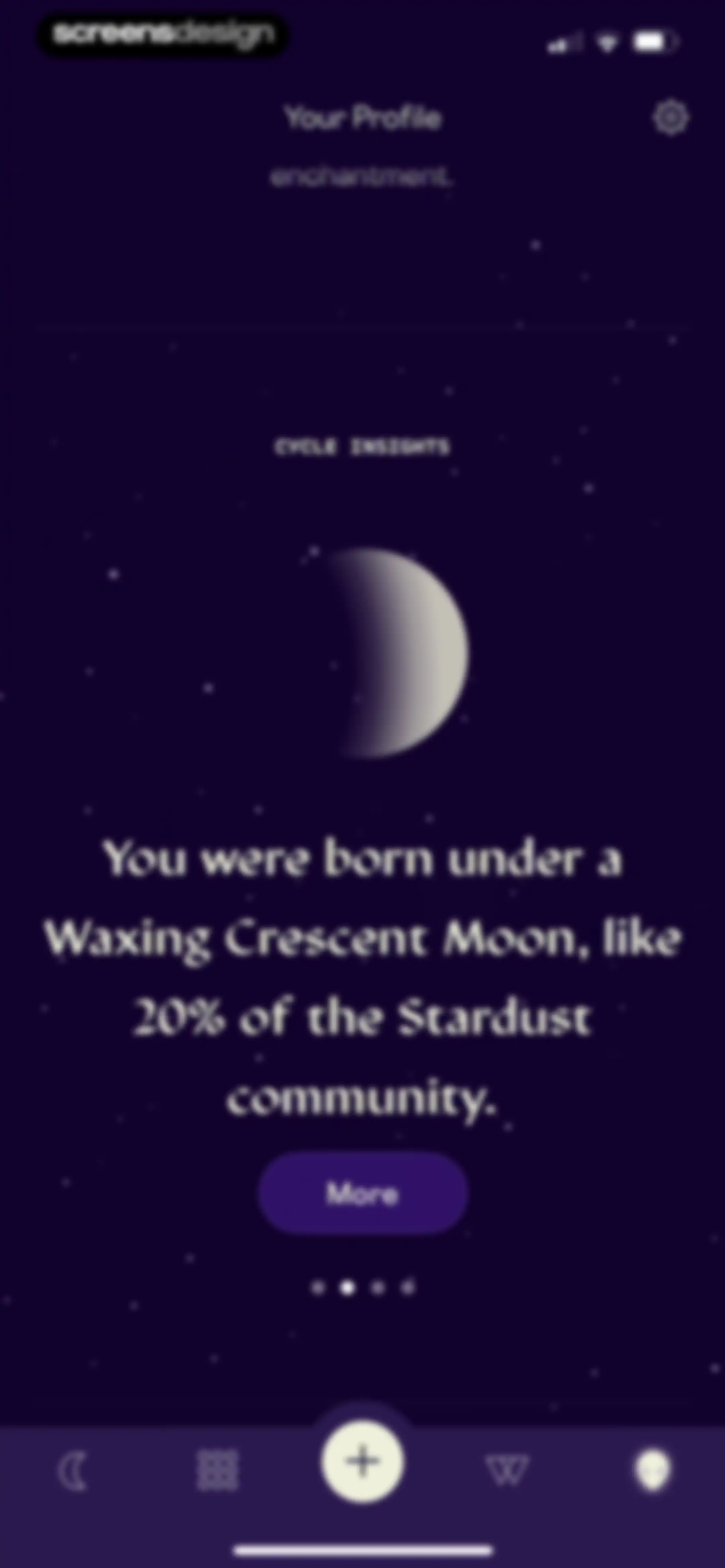 Stardust Period Tracker screen 137