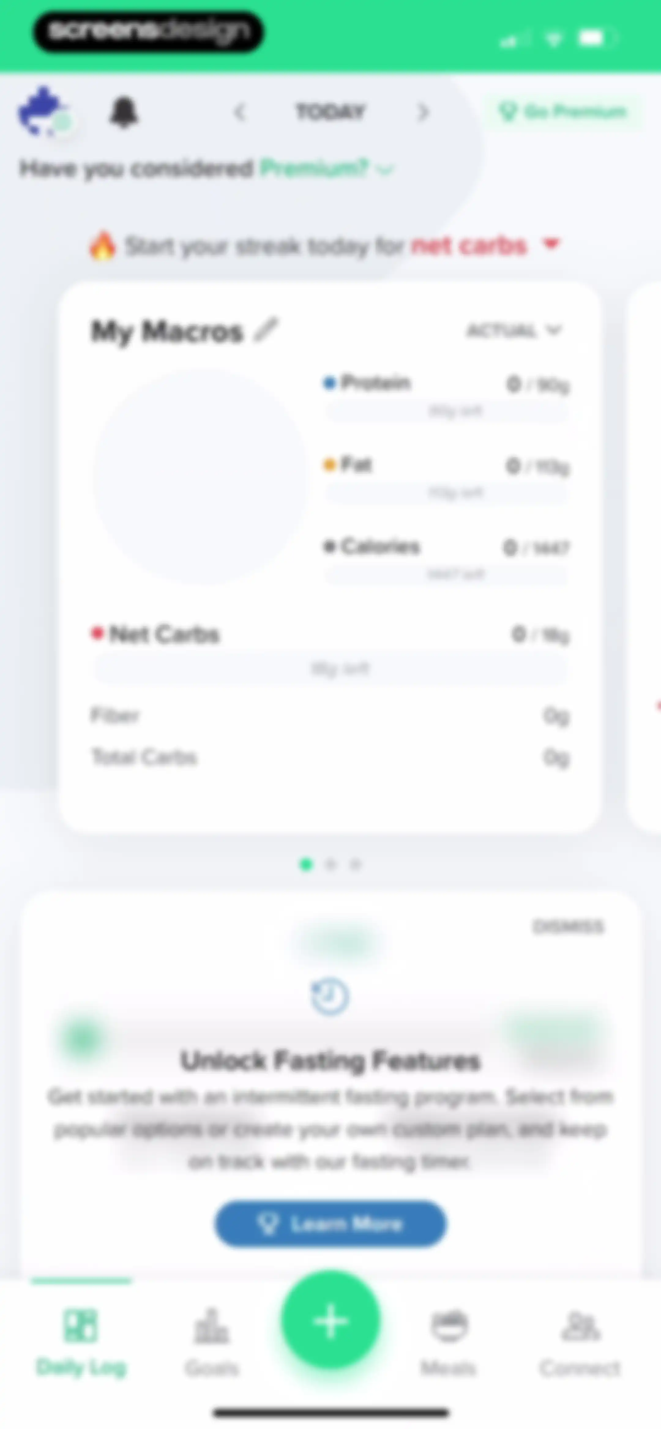 Carb Manager: Keto & Macro Log screen 63