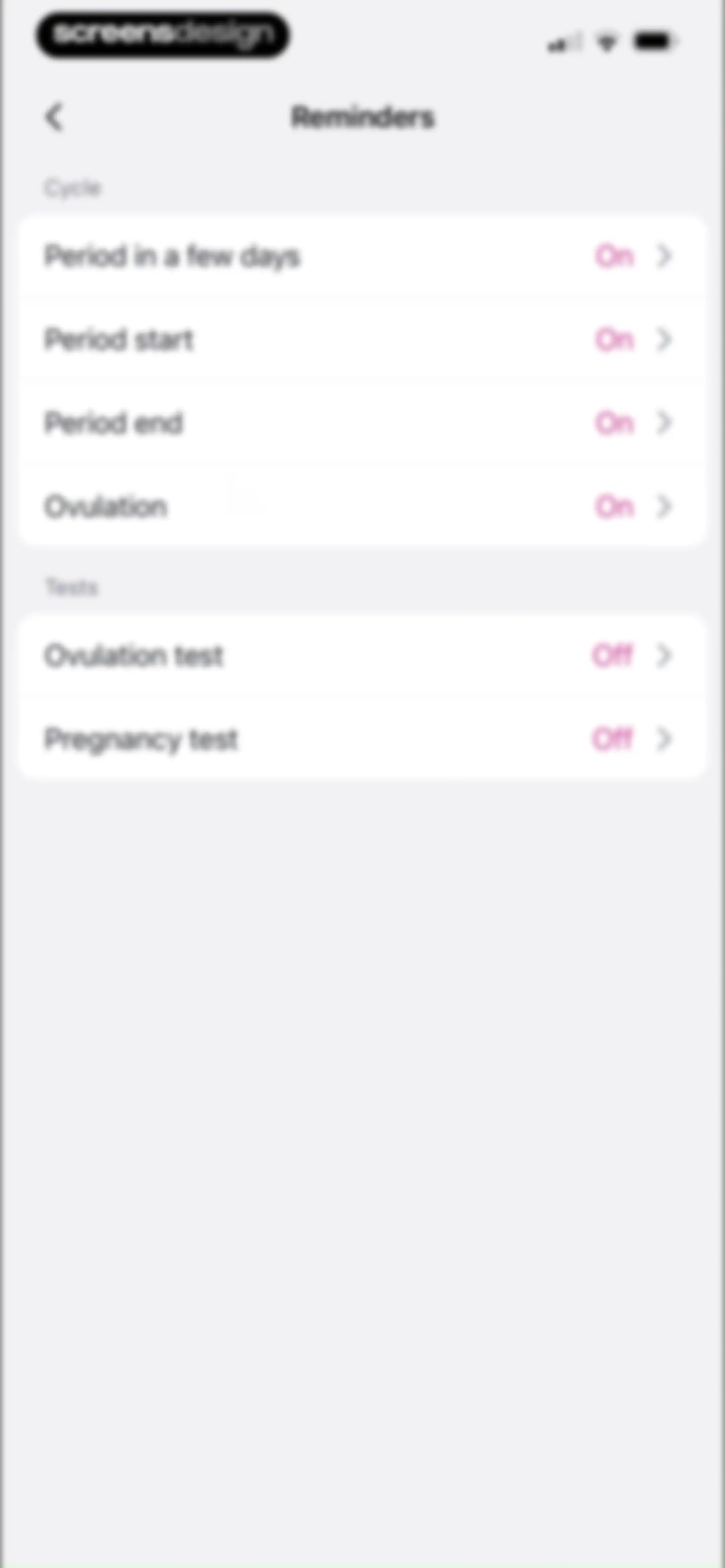 Pregmate Ovulation Tracker screen 120
