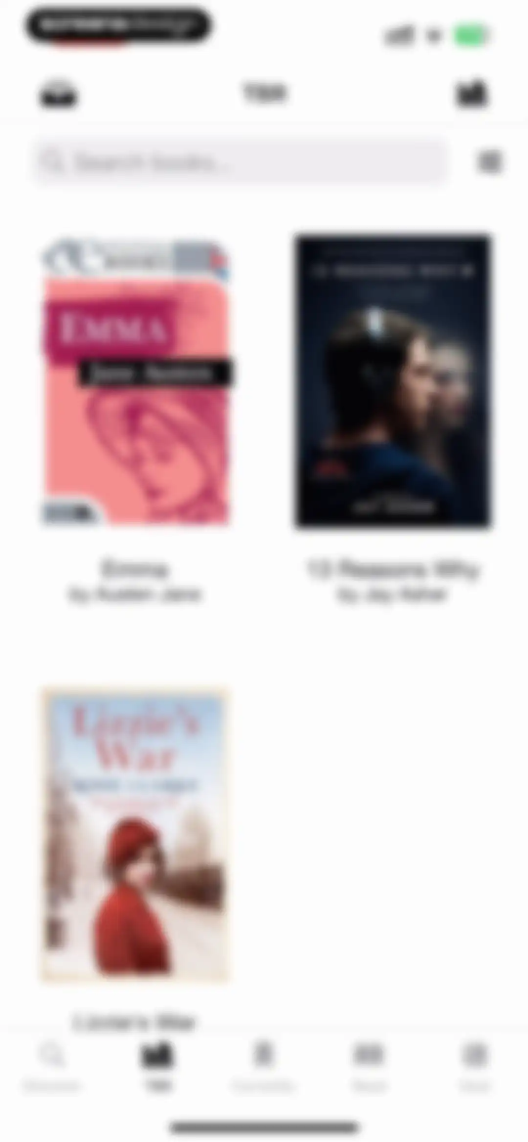 TBR - Bookshelf screen 57