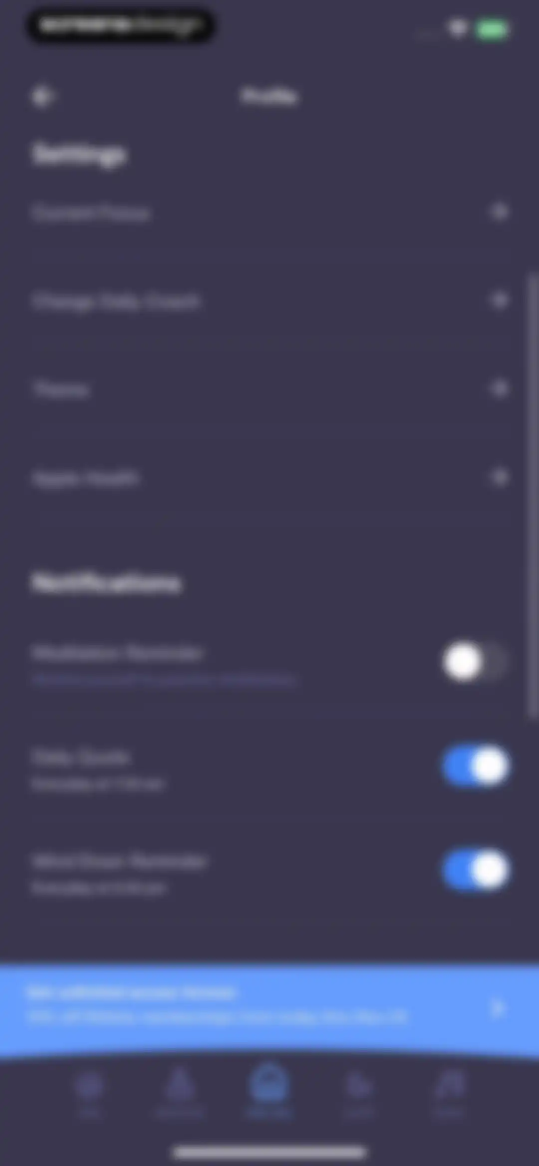 Mindfulness.com Meditation App screen 100