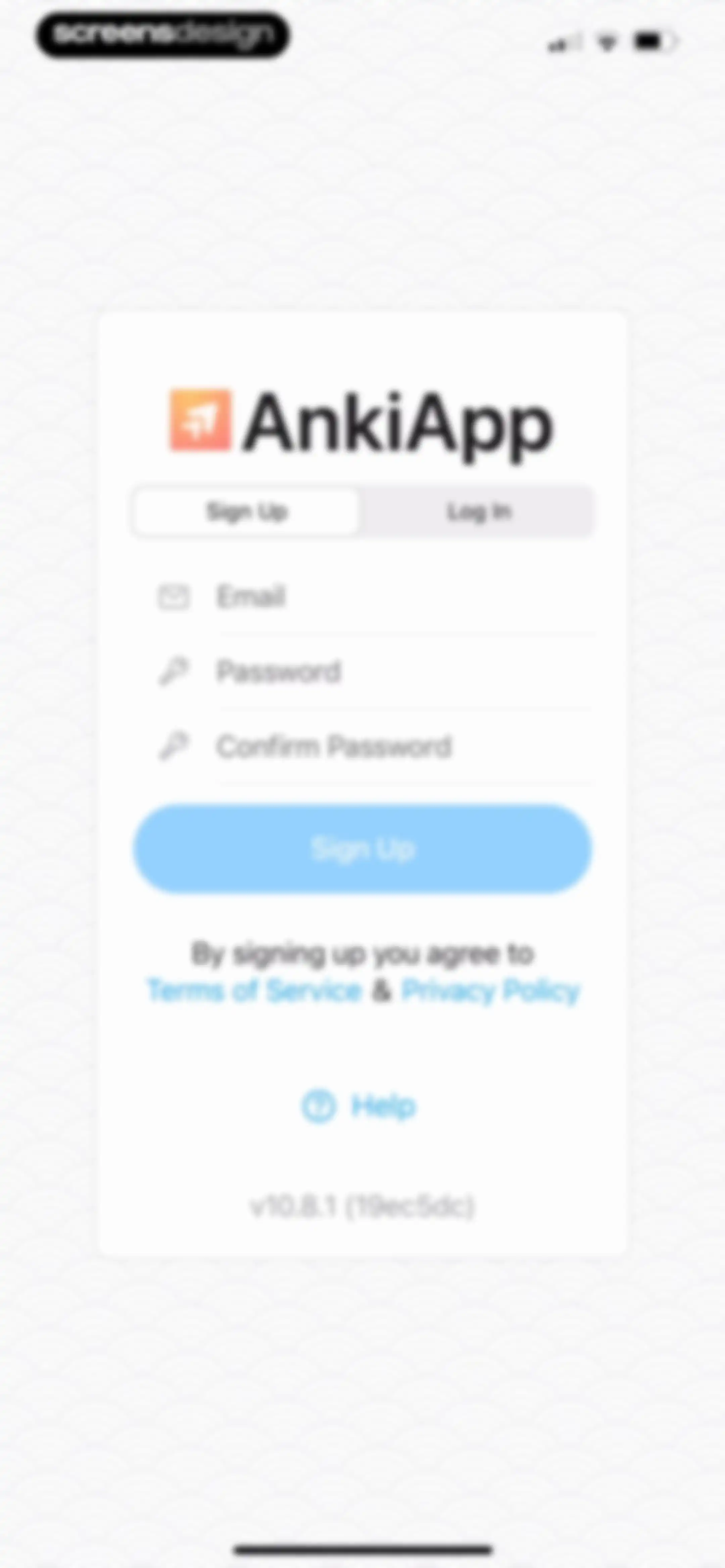 AlgoApp - Flashcards screen 1
