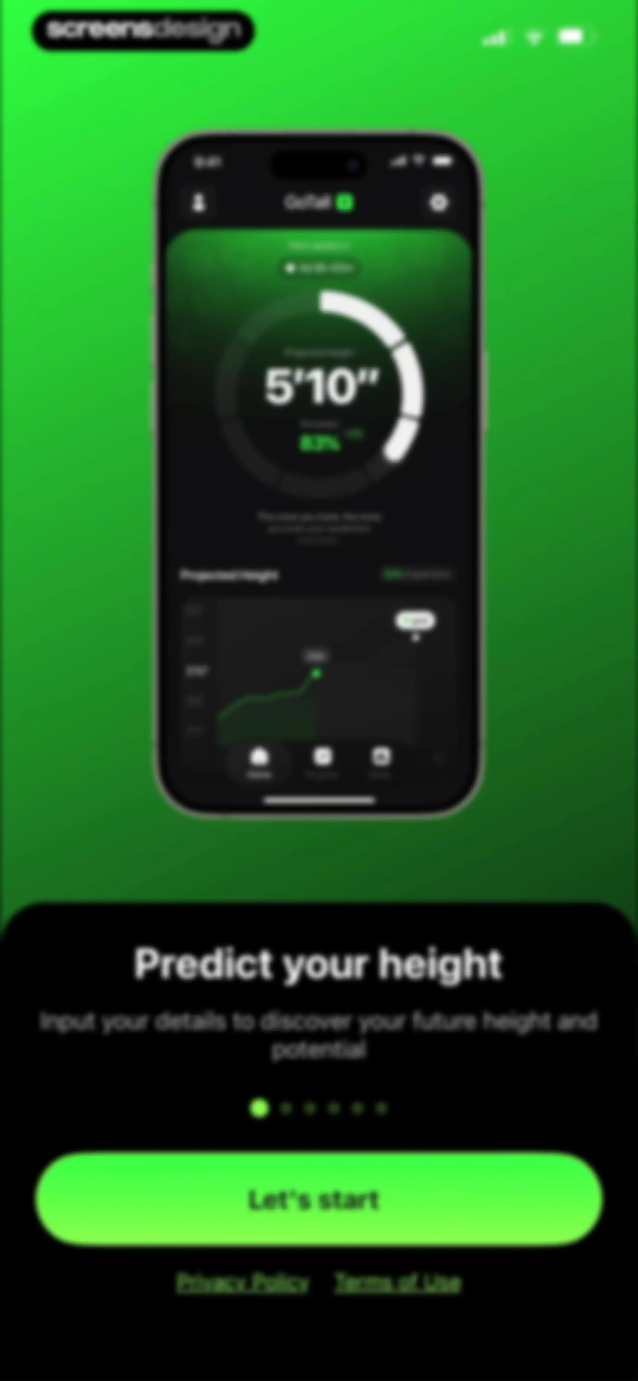 GoTall - Height Predictor screen 3