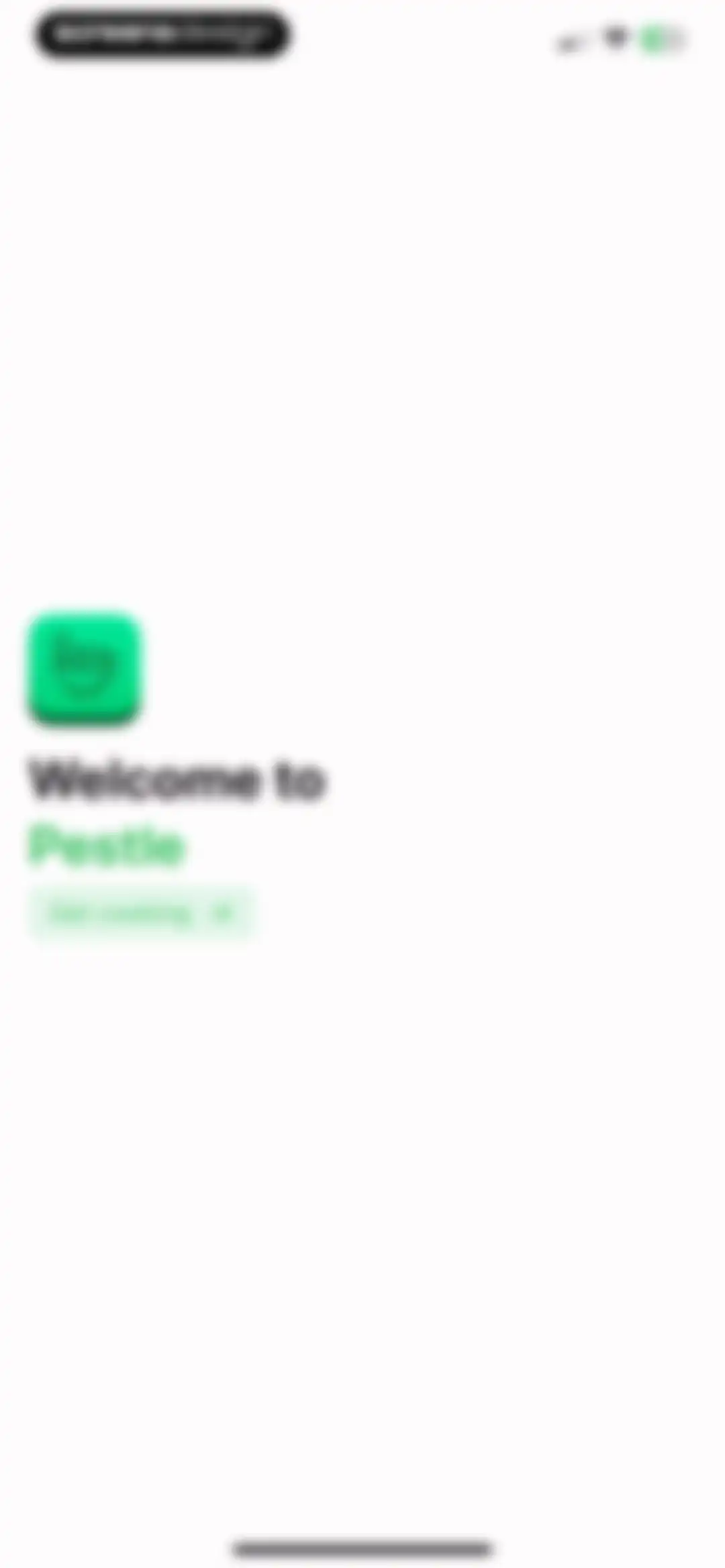Pestle: Recipe Manager screen 1