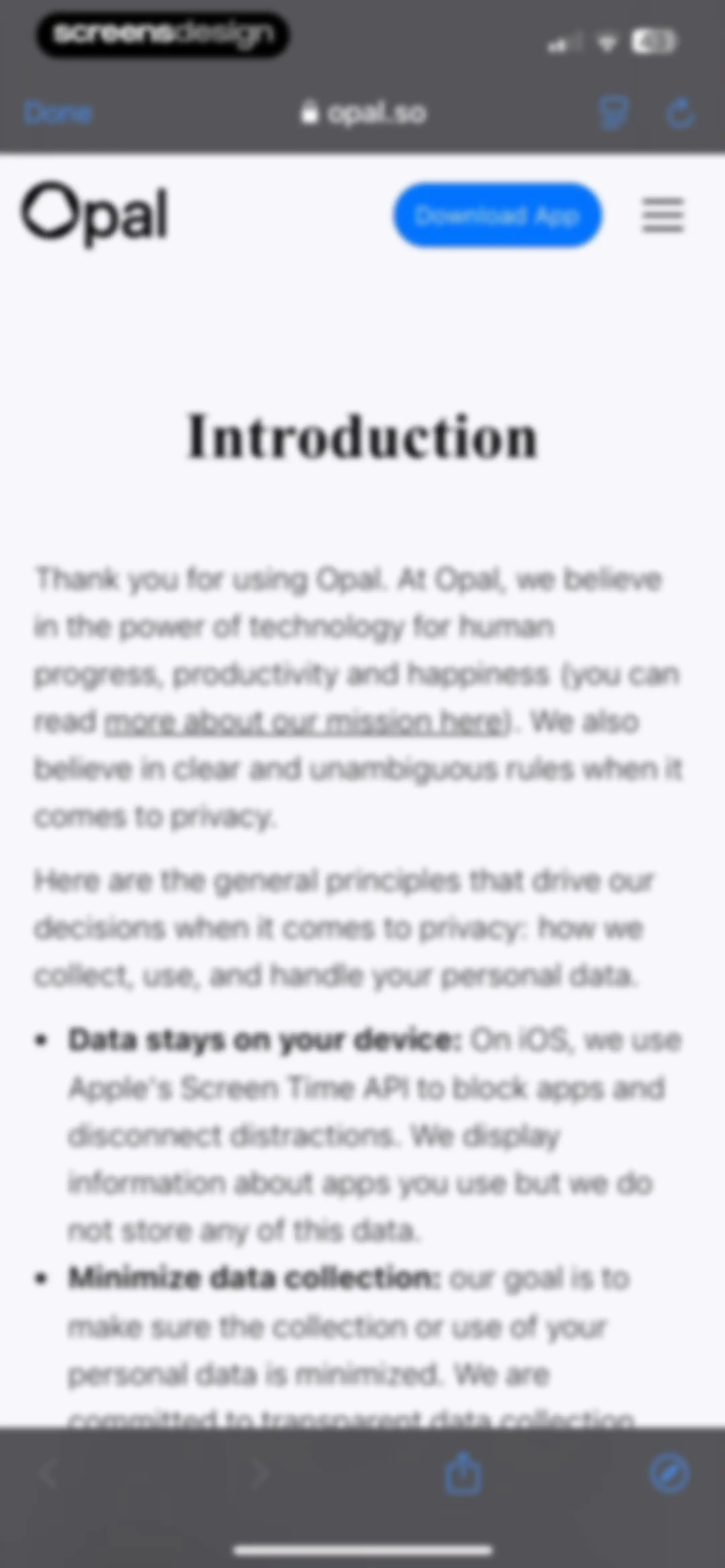 Opal: Screen Time Control screen 164
