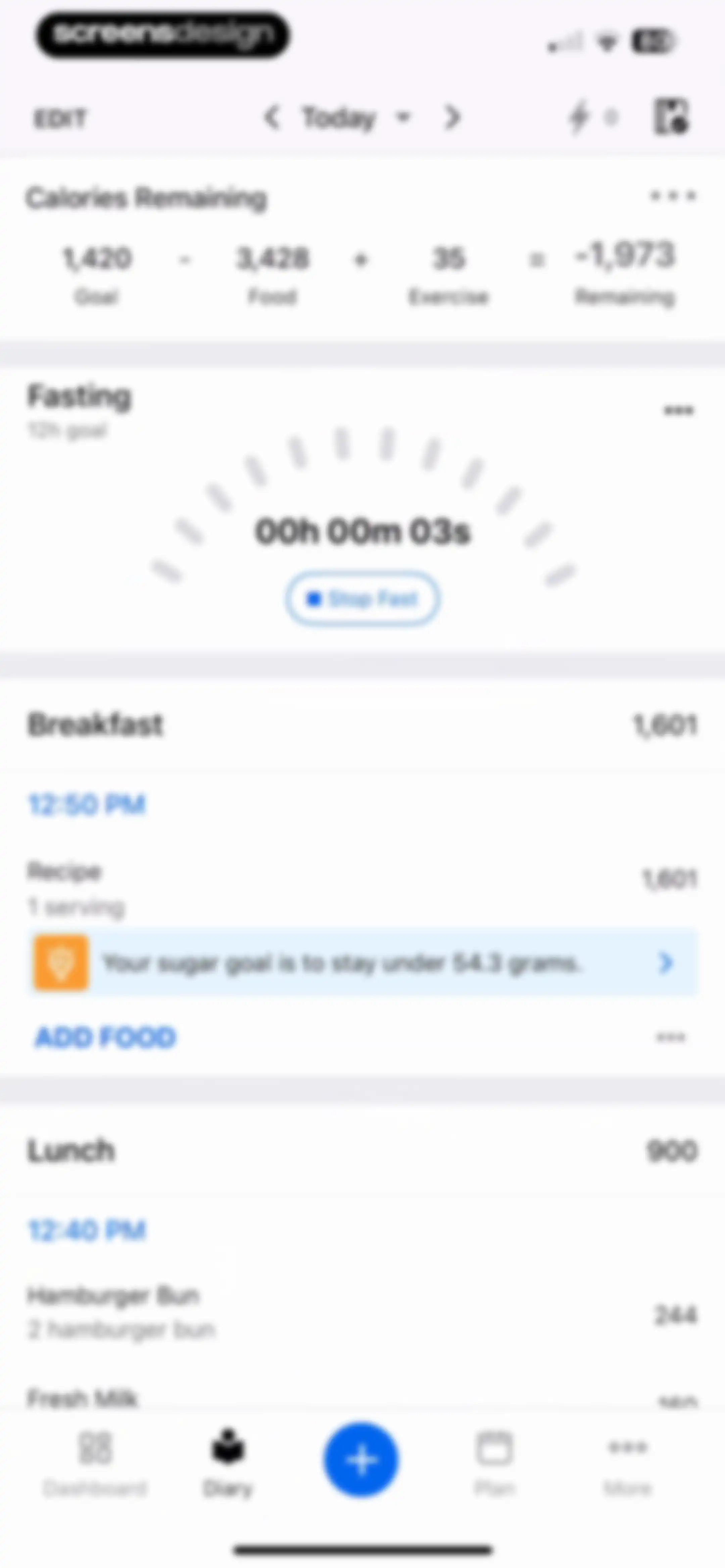 MyFitnessPal: Calorie Counter screen 218