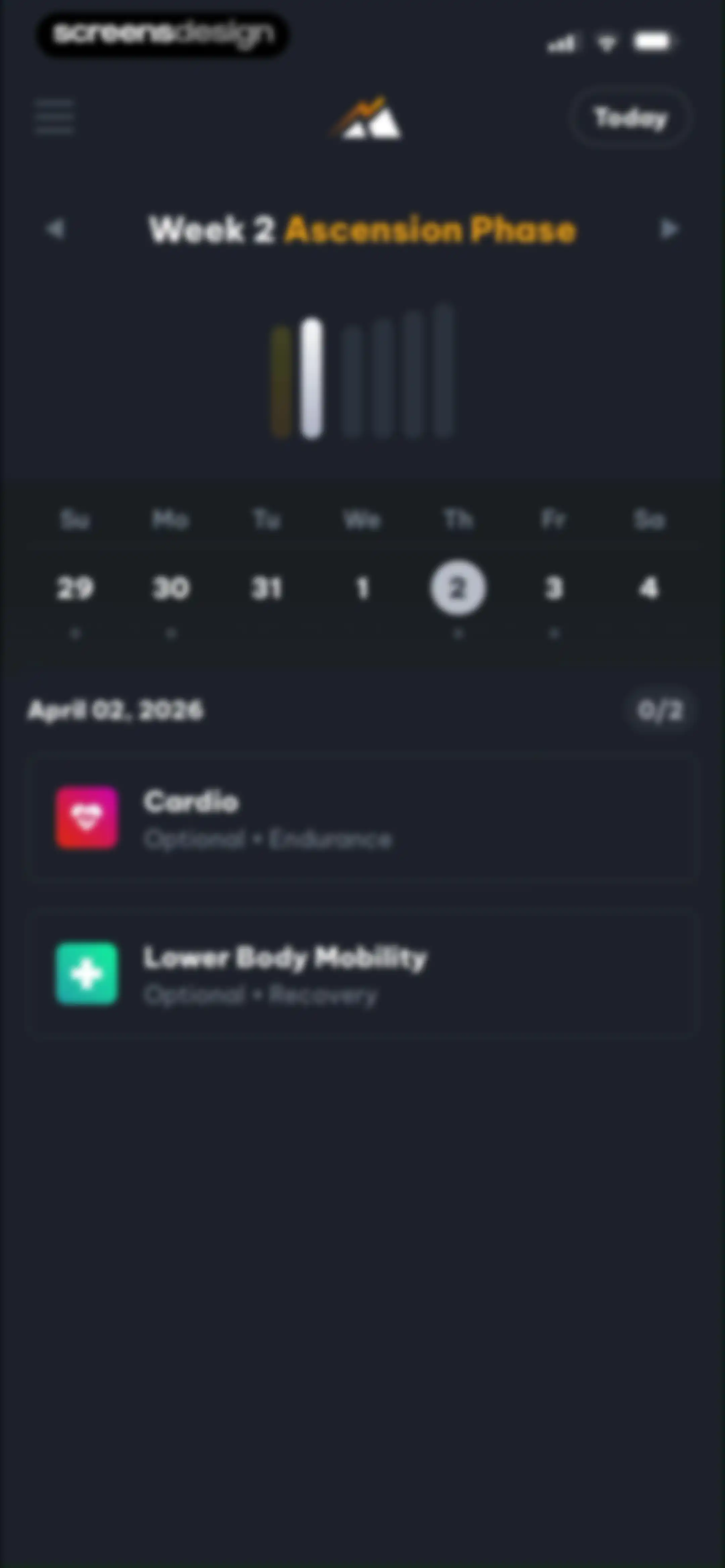 Peak Strength screen 26
