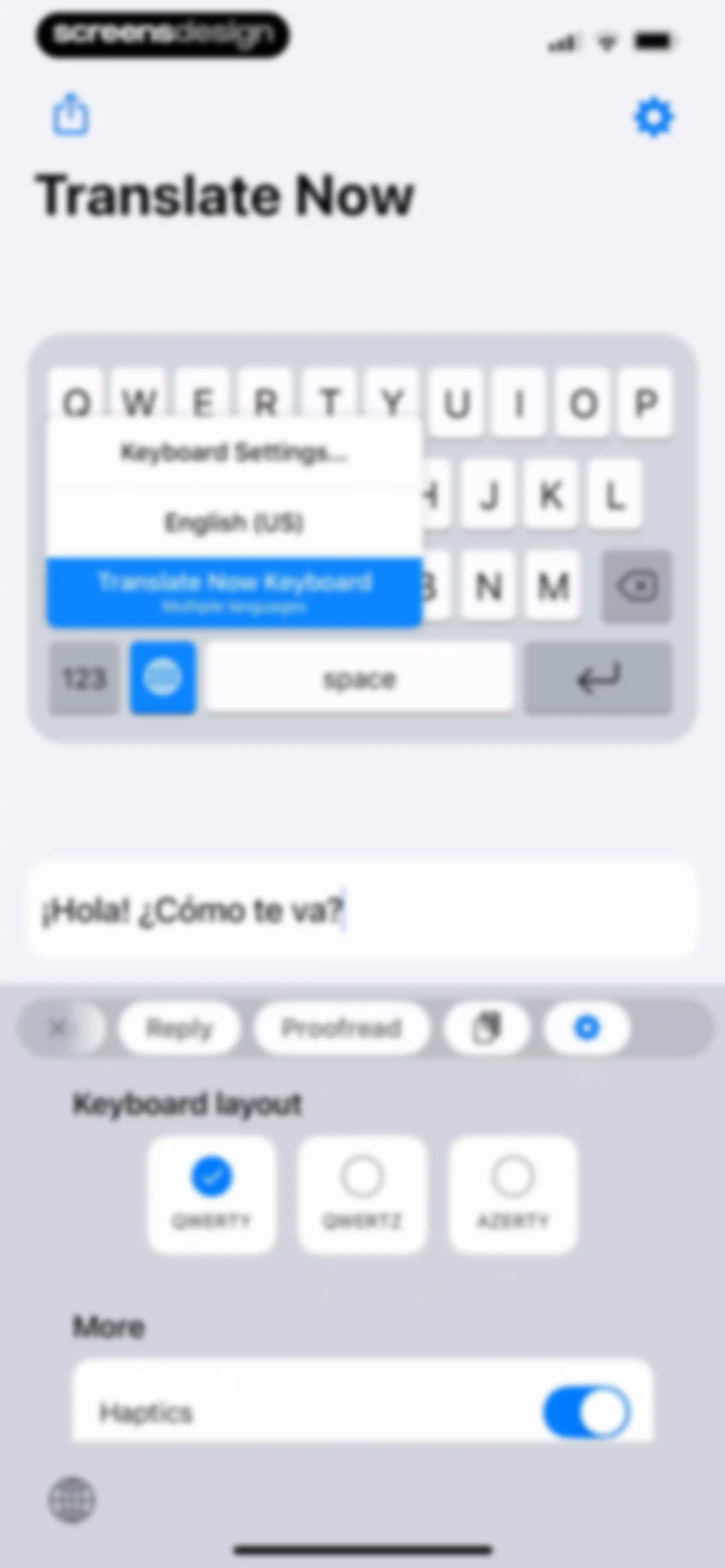Translator Keyboard - Language screen 31