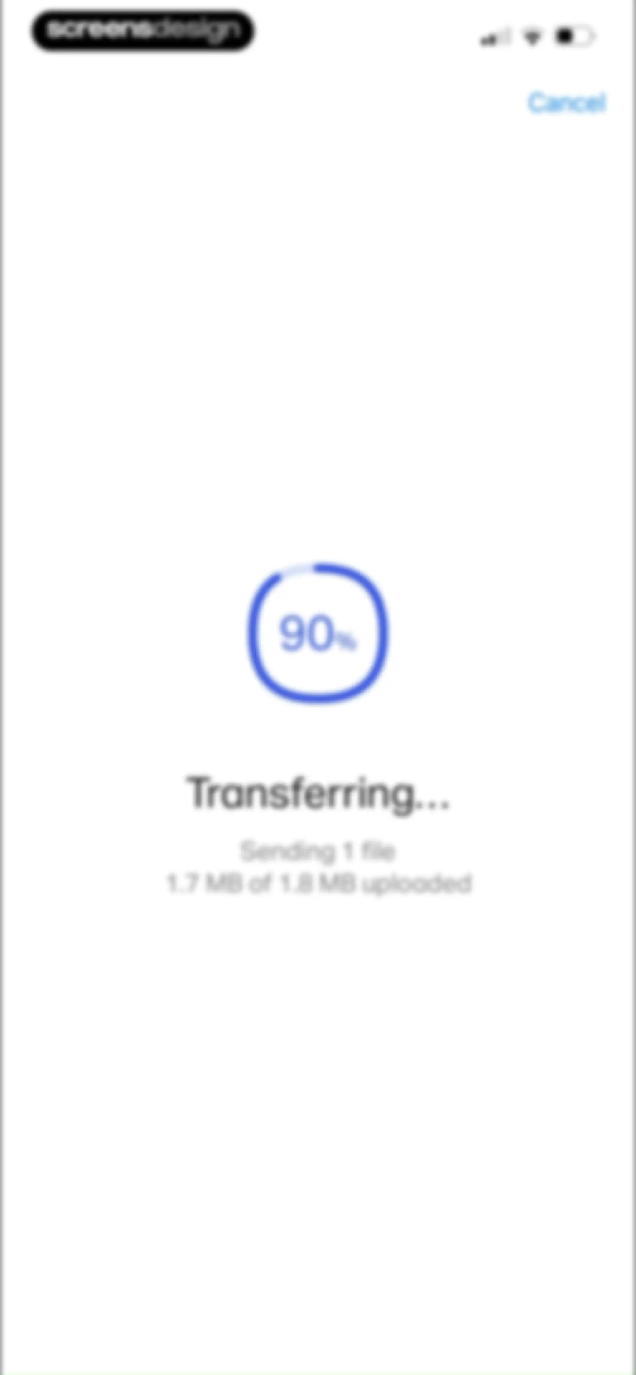 WeTransfer: Transfer Files screen 35