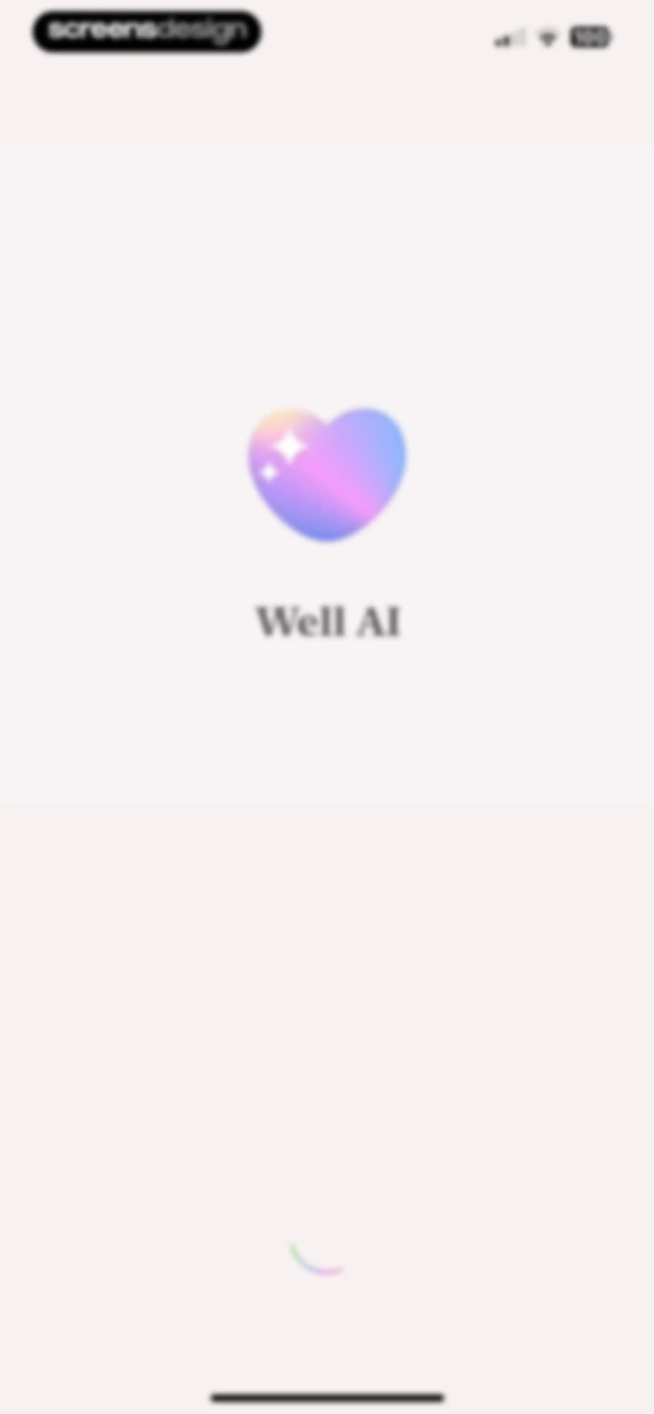 Well AI: Improve Well-being screen 1