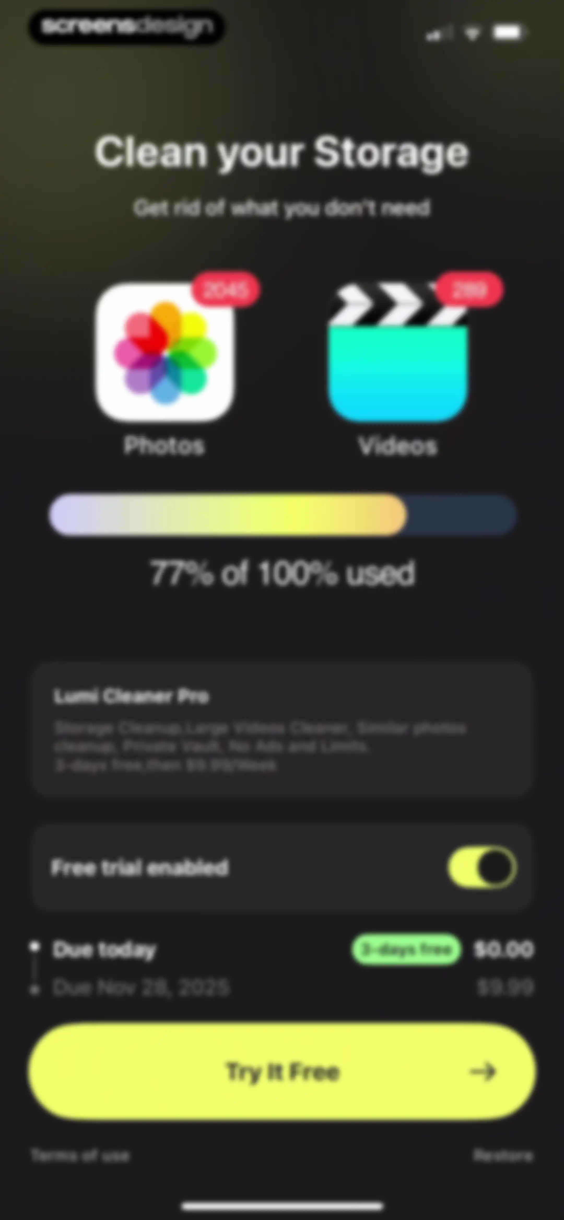 Lumi Cleaner: storage cleaner screen 6