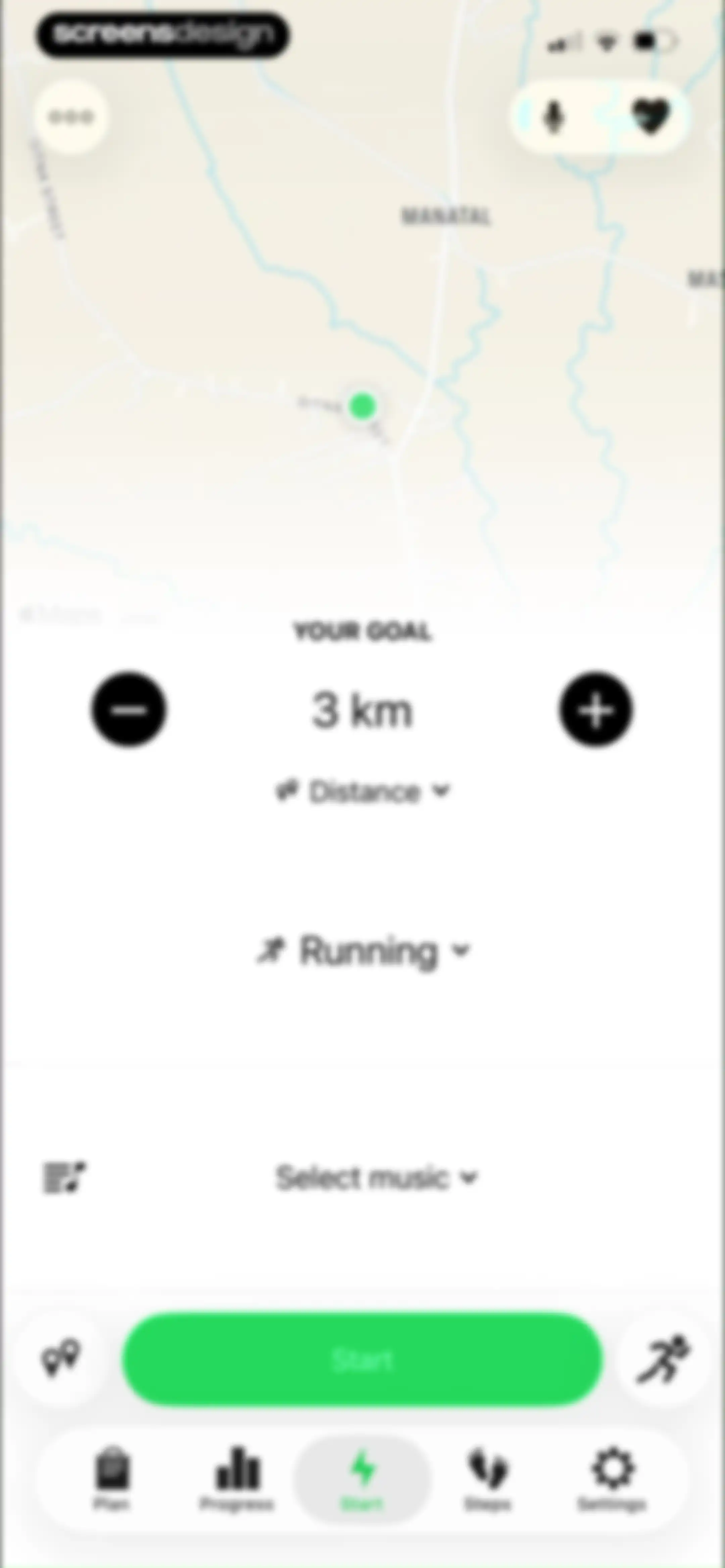Running Walking Tracker Goals screen 17