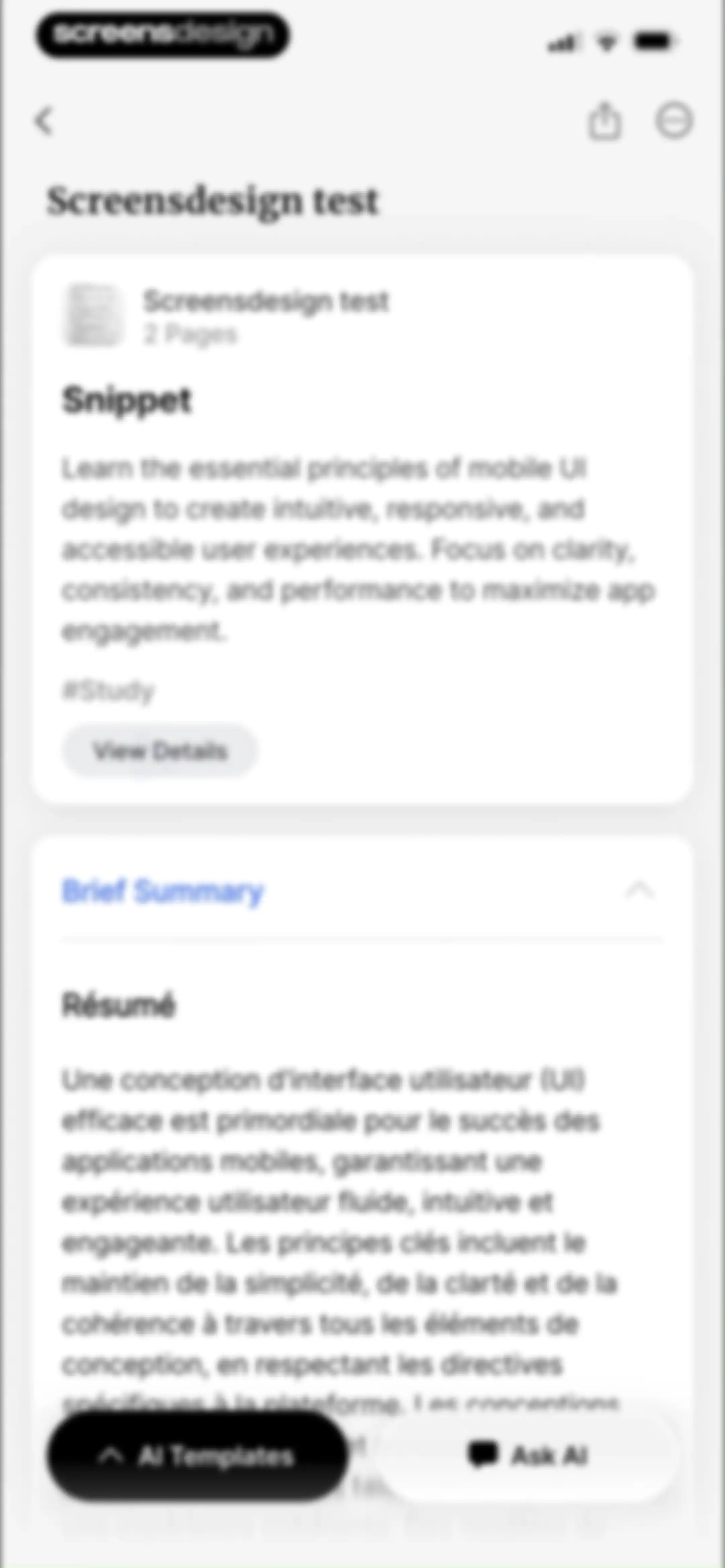 HyNote: AI Note Taker, Summary screen 34