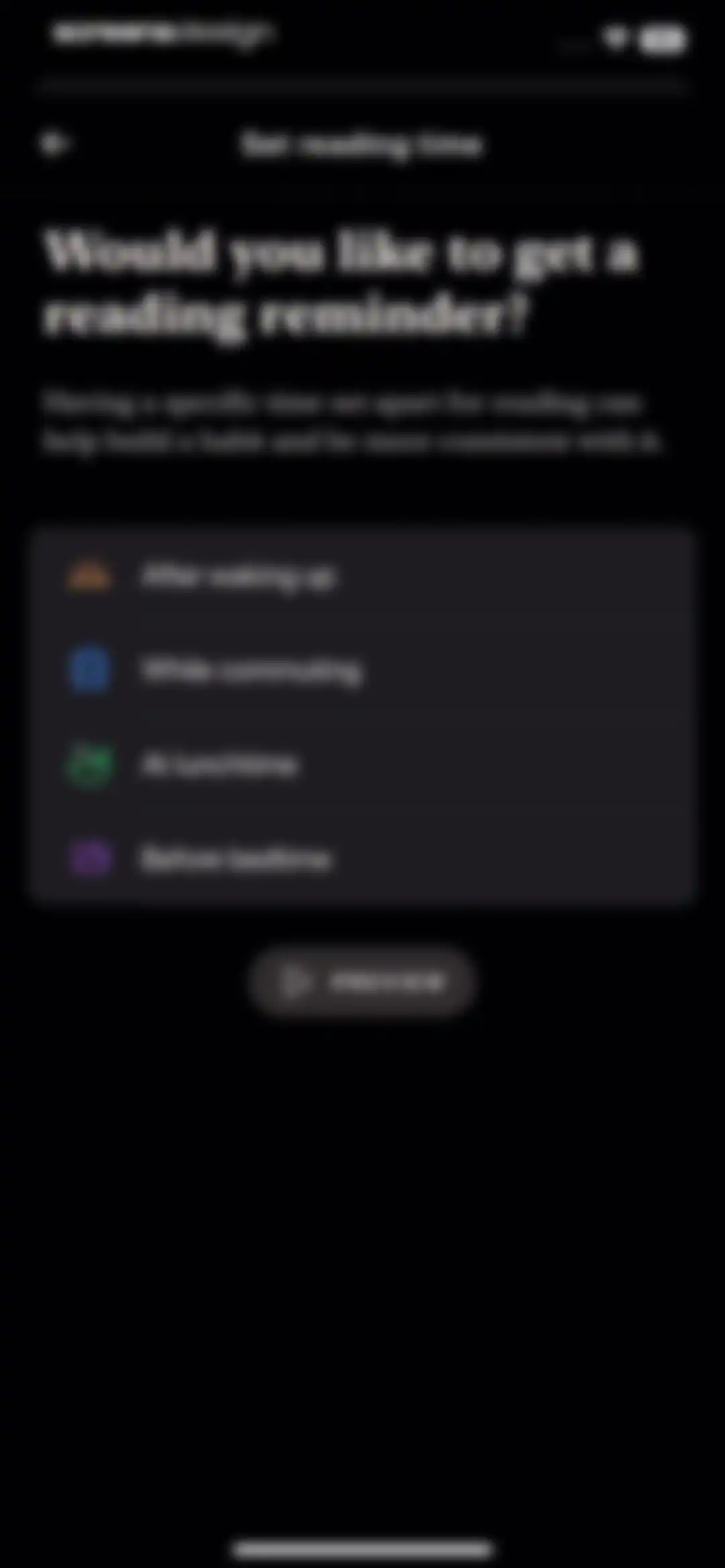 Alfread: grow reading habit screen 61