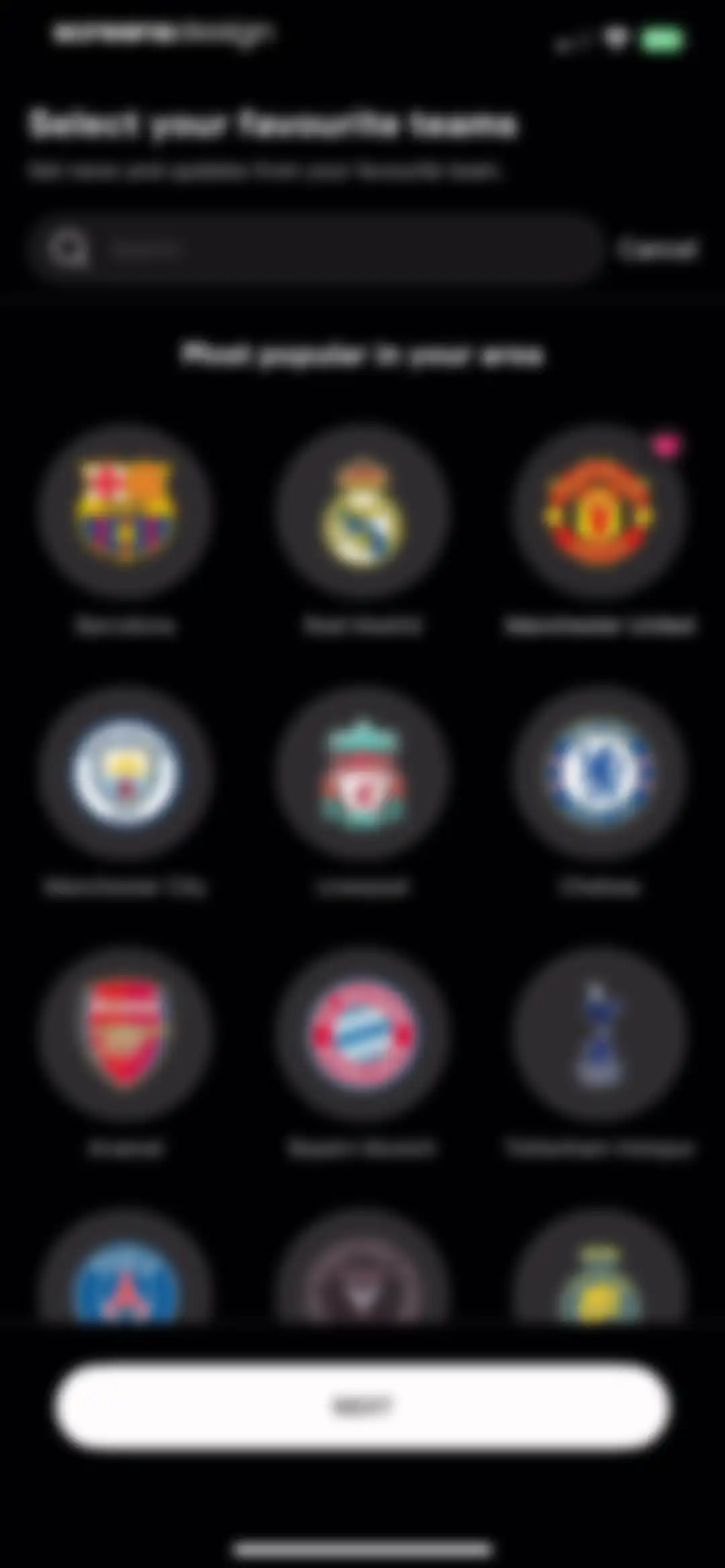 OneFootball Live Soccer scores screen 2