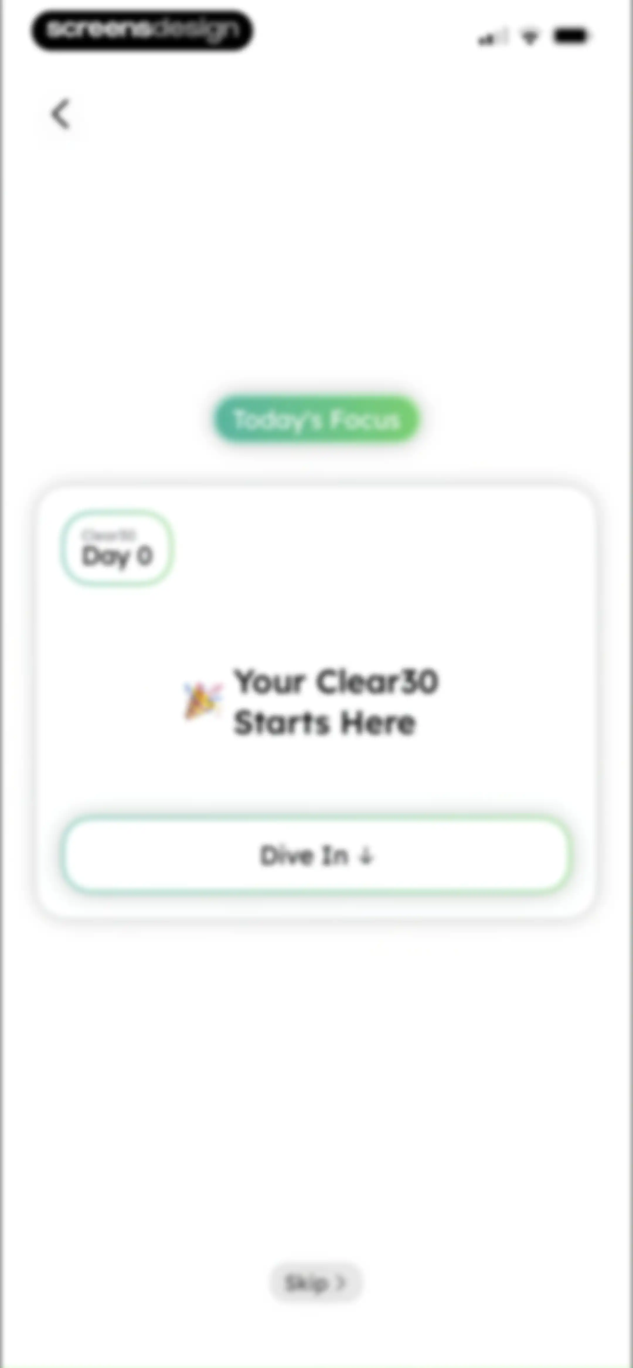 Clear30: Reset From Weed screen 104