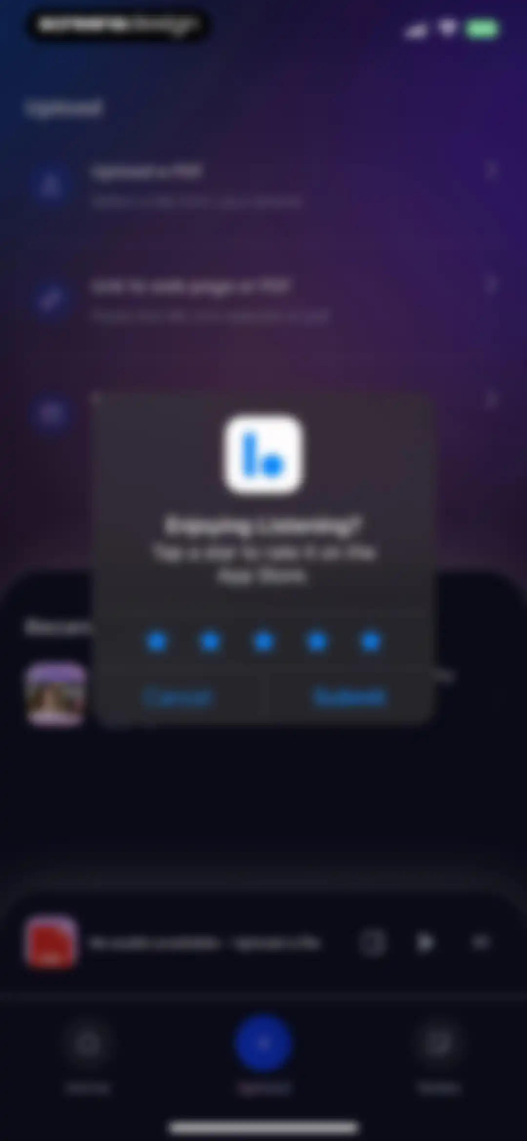 Listening: Text to Speech screen 22