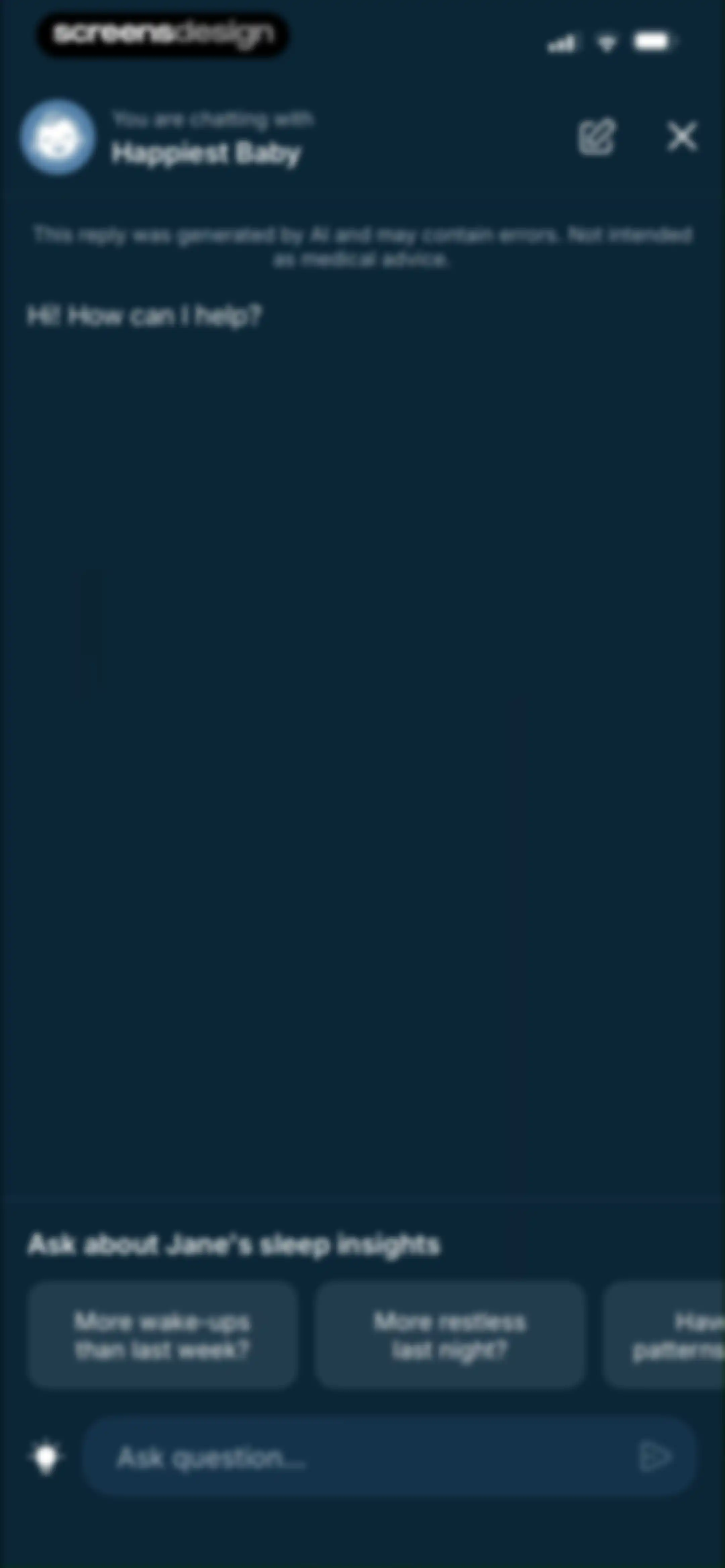 Happiest Baby, makers of SNOO screen 27