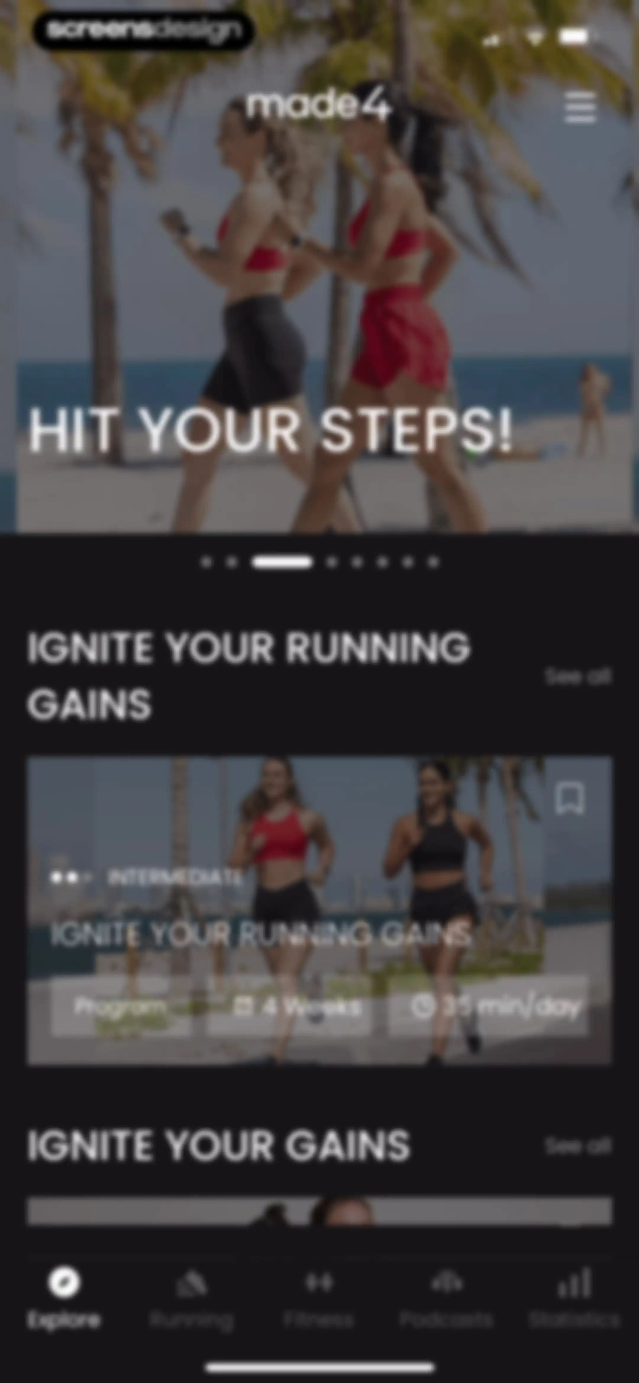 Made4 - Fitness & Running screen 19